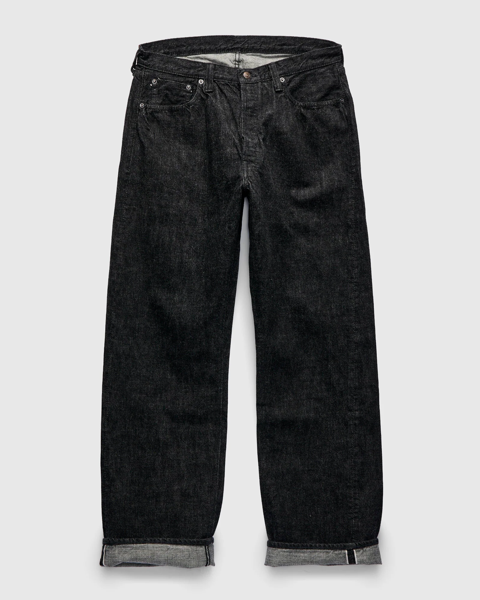 0105BK 13.75oz Black Selvedge Denim - Wide Fit - Image 2