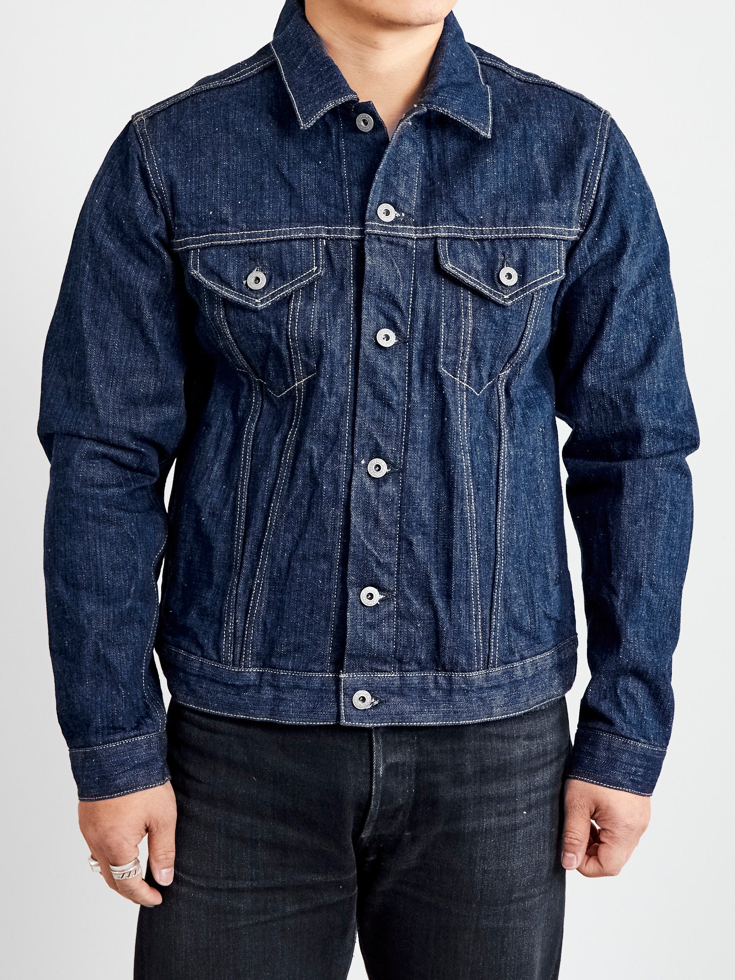02527P "Kiwami" 16oz Natural Indigo Selvedge Denim Jacket - Image 2