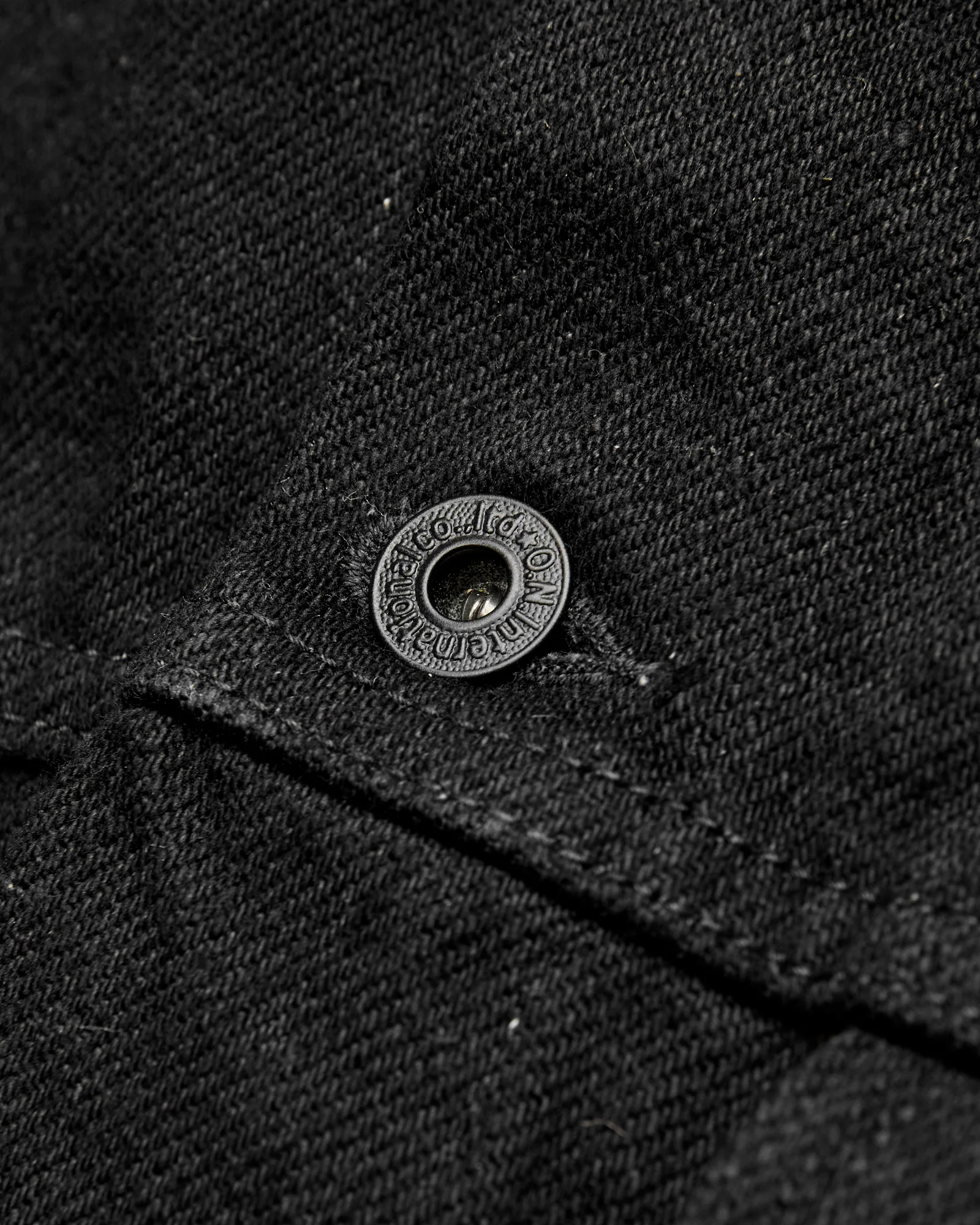 02527P-ZR-BKBK "Secret Denim" 20oz Black Selvedge Denim Jacket - Image 7