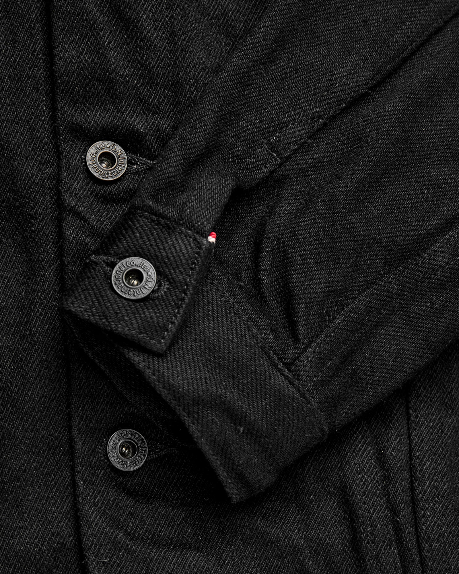 02527P-ZR-BKBK "Secret Denim" 20oz Black Selvedge Denim Jacket - Image 9