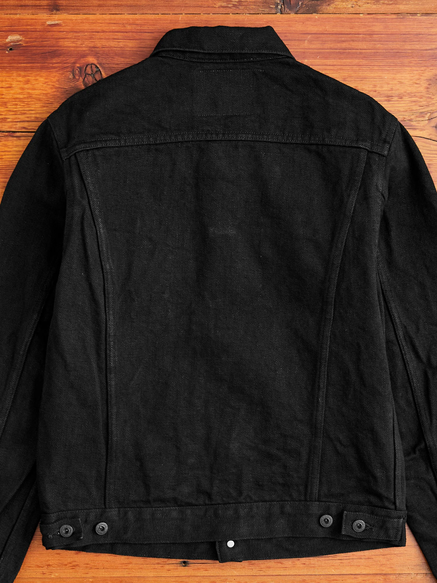 02527PRZ-BK "Secret Denim" 20oz Black Selvedge Denim Jacket - Image 6