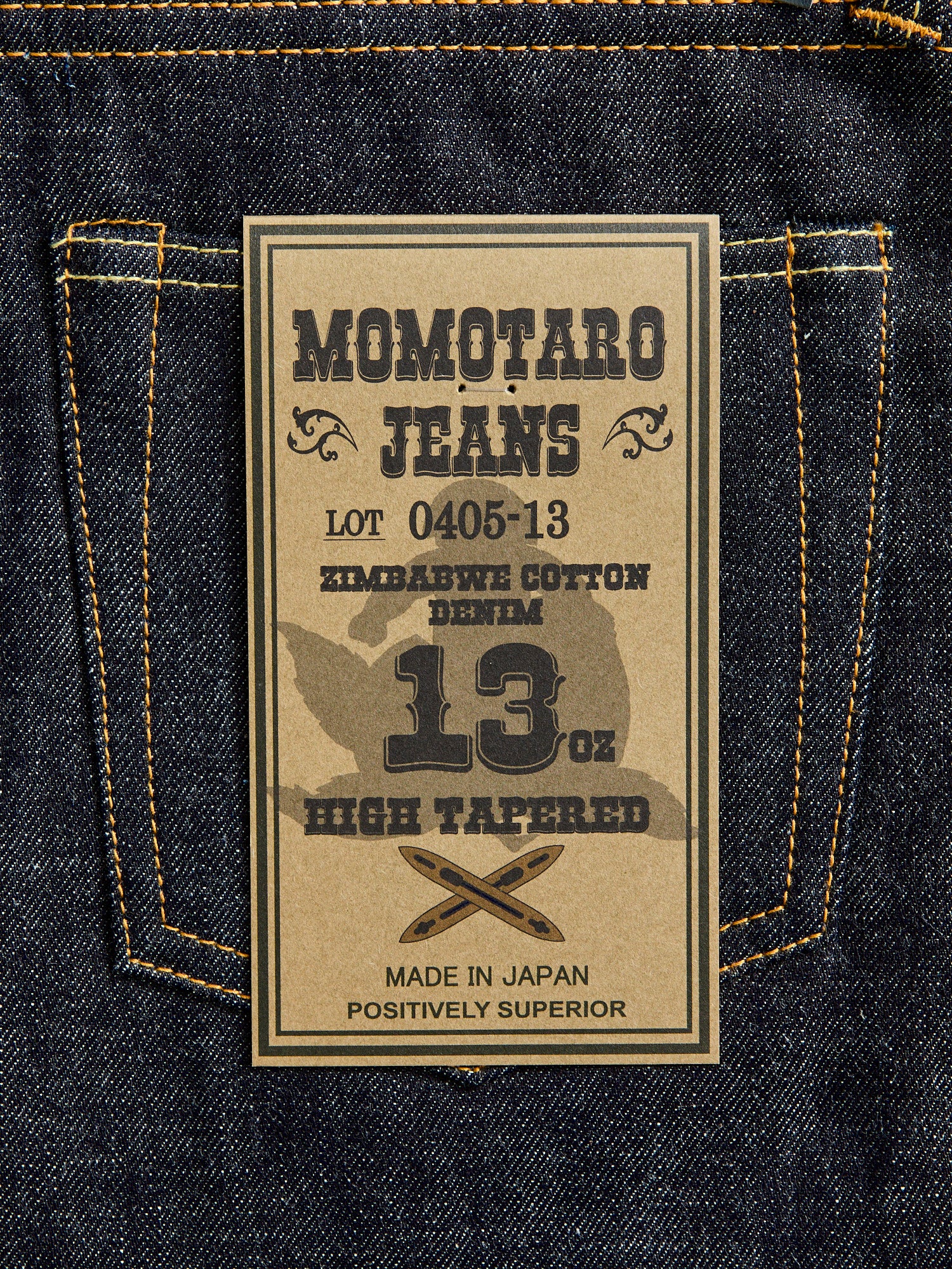 0405-13 13oz Selvedge Denim - High Tapered Fit - Image 4