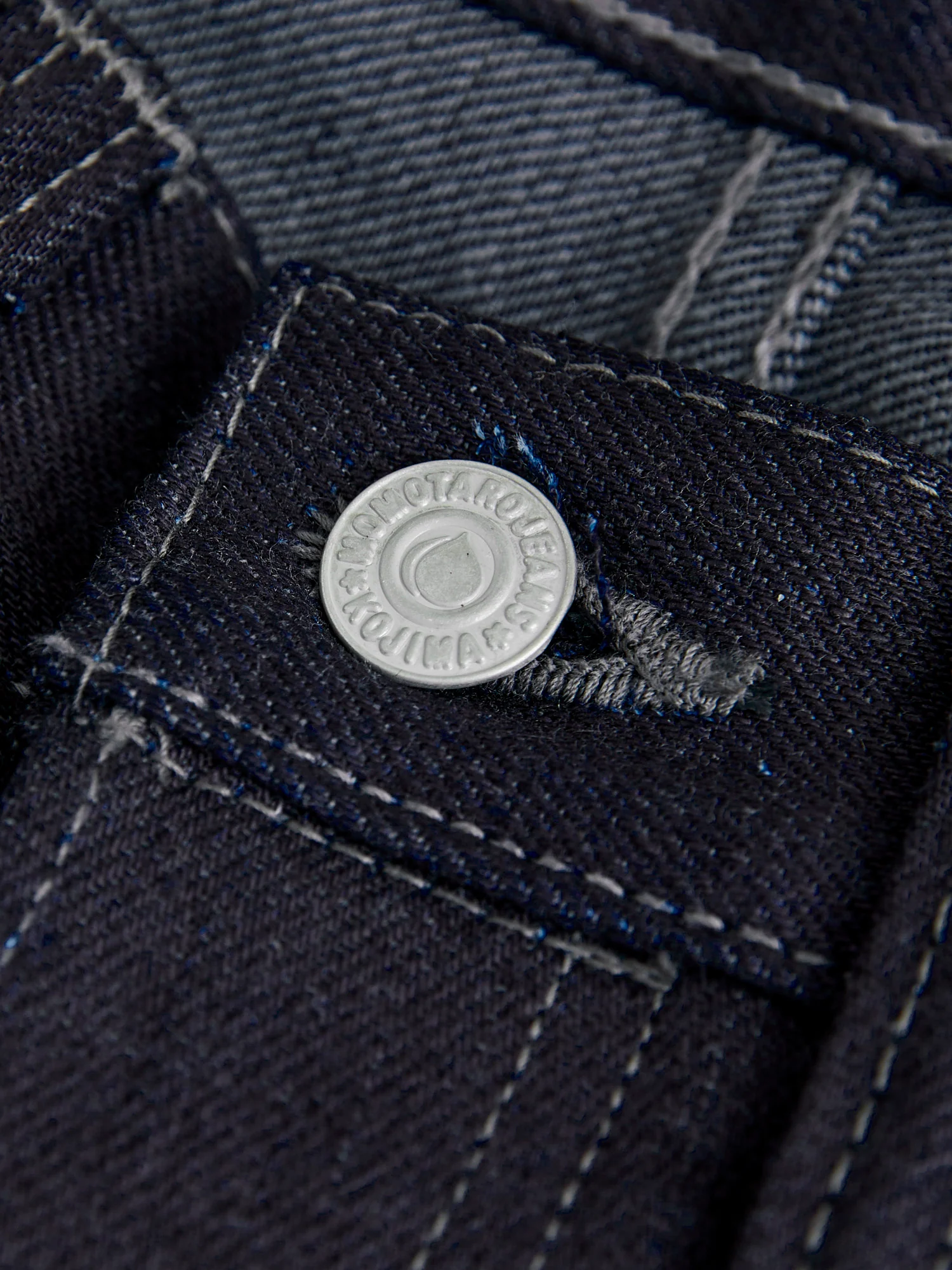 0605-52G "Indigo x Grey" 18oz Selvedge Denim - Natural Tapered Fit - Image 7