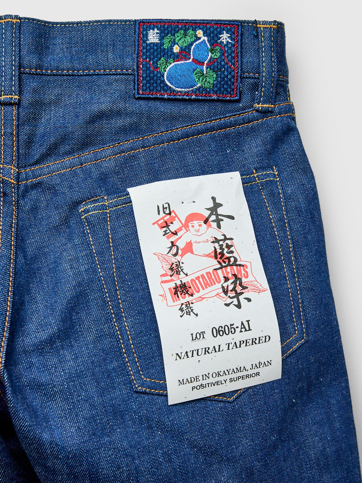 0605-AI "Natural Indigo Aizome" 13.5oz Selvedge Denim - Natural Tapered Fit - Image 4