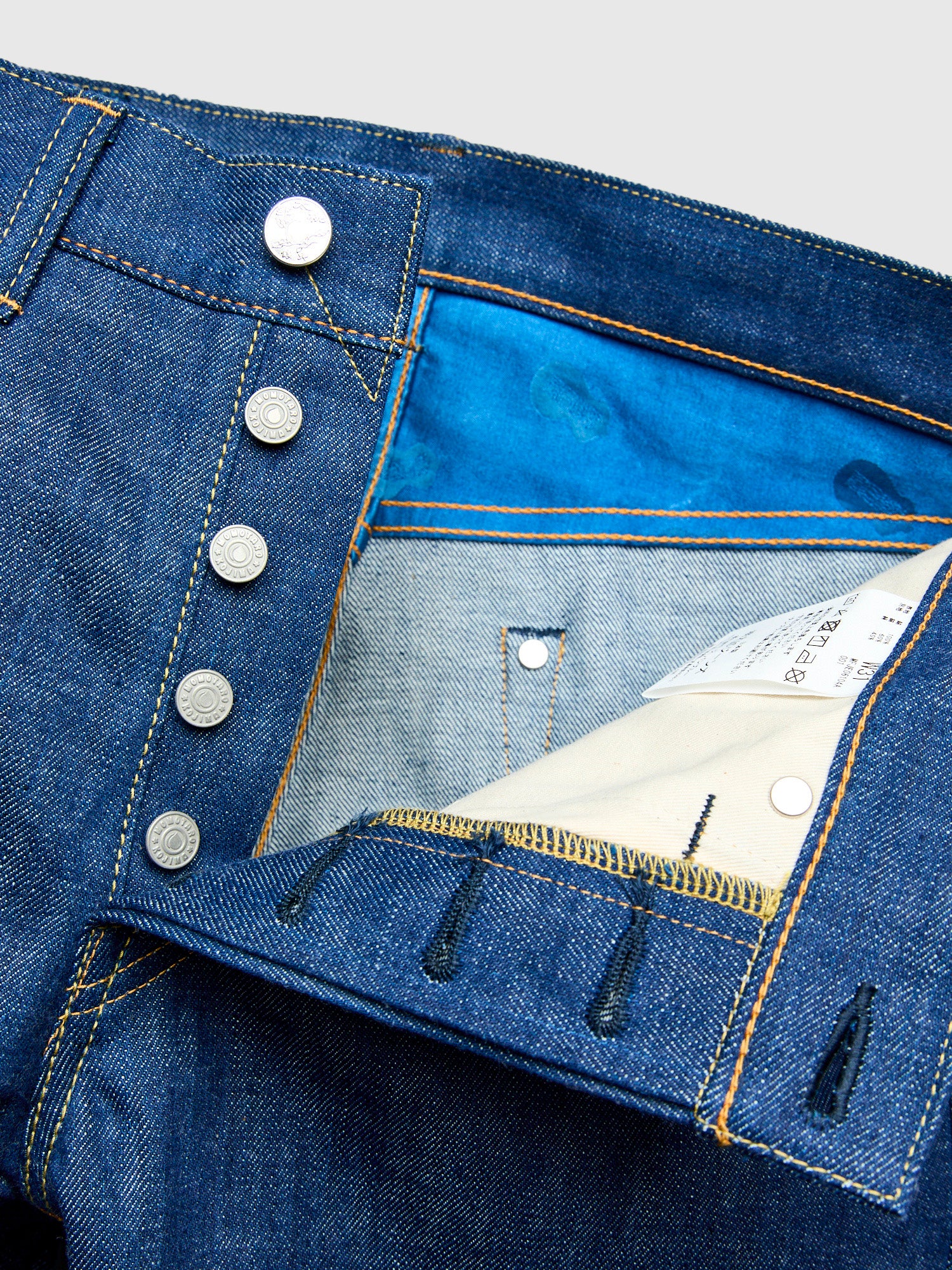 0605-AI "Natural Indigo Aizome" 13.5oz Selvedge Denim - Natural Tapered Fit - Image 9