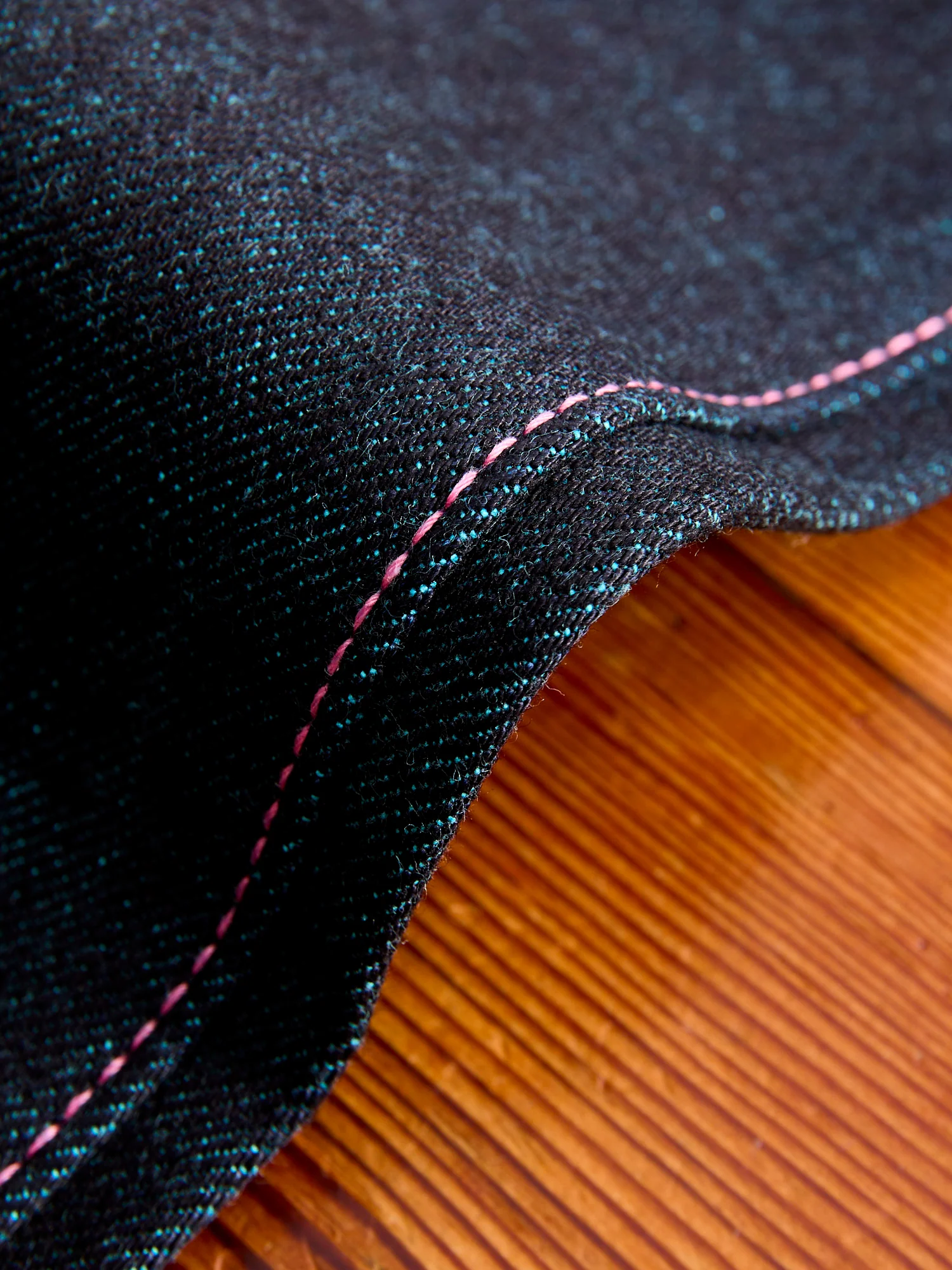 0605-IMSP "Indigo Mint" 15.7oz Selvedge Denim - Natural Tapered Fit - Image 12