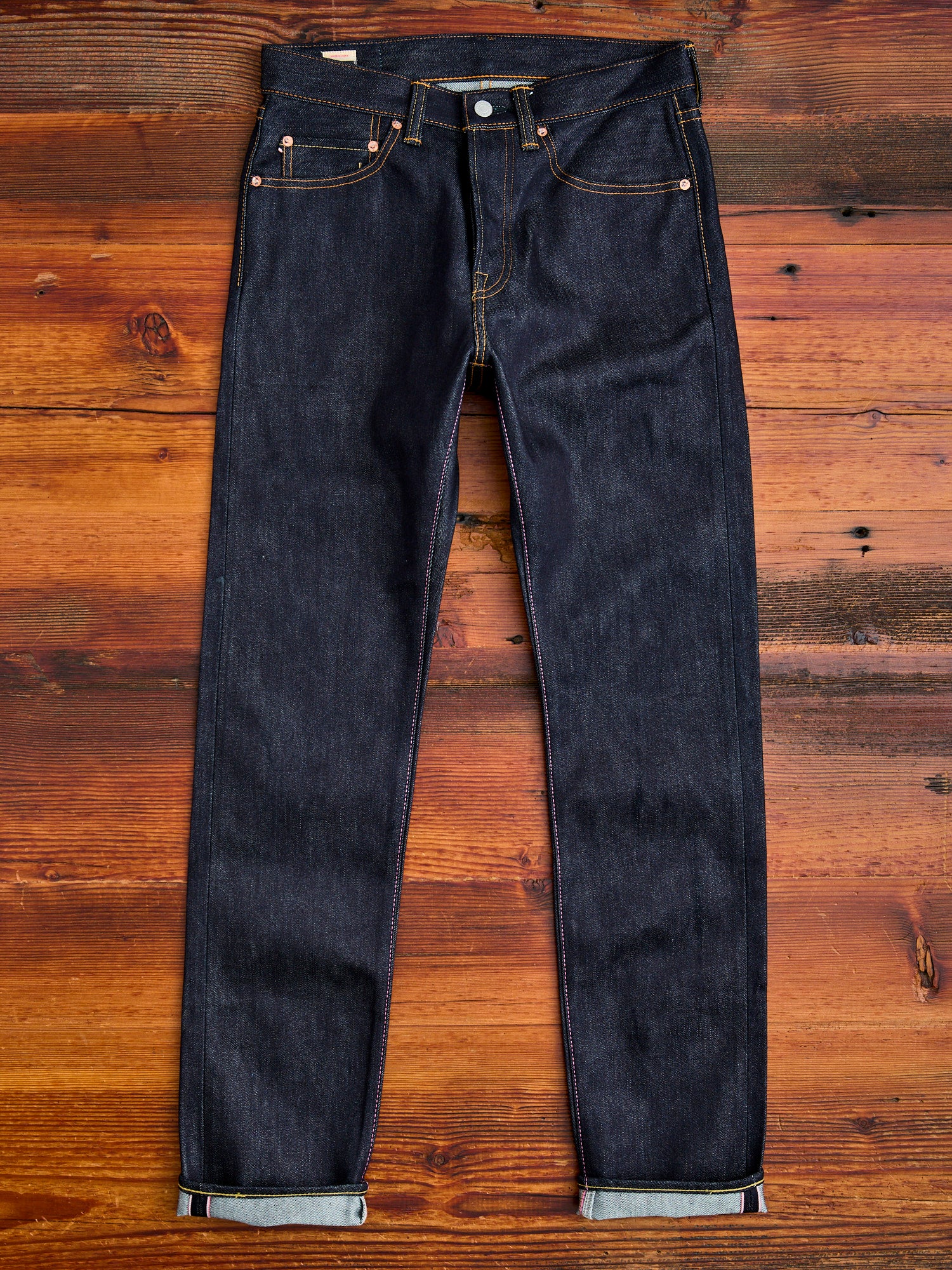0605-SILK "Cotton Silk" 14.5oz Silk Selvedge Denim - Natural Tapered Fit - Image 6