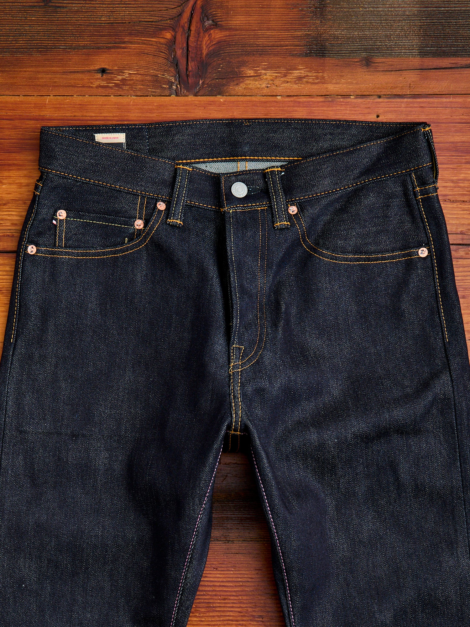 0605-SILK "Cotton Silk" 14.5oz Silk Selvedge Denim - Natural Tapered Fit - Image 7
