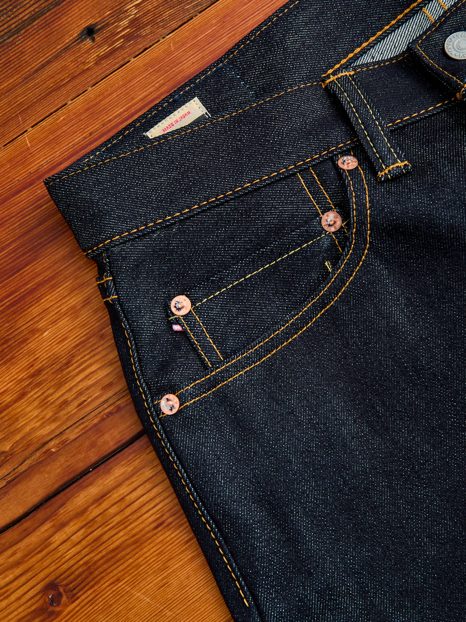 0605-SILK "Cotton Silk" 14.5oz Silk Selvedge Denim - Natural Tapered Fit - Image 8