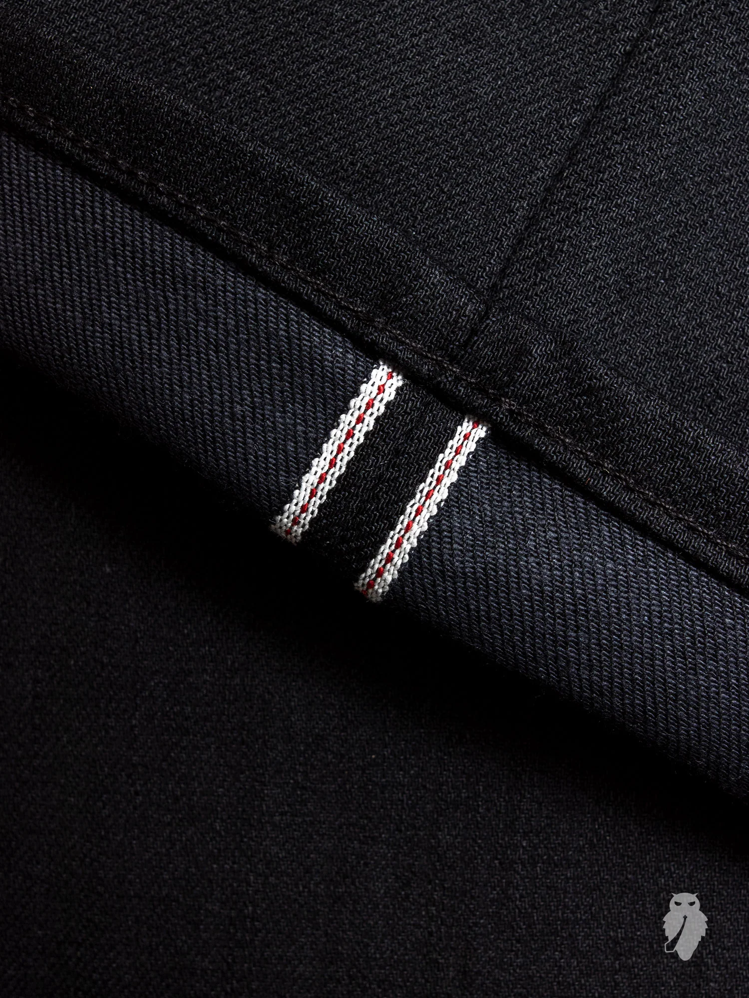 10.5oz Black Stretch Selvedge Denim - Needle Skinny - Image 9