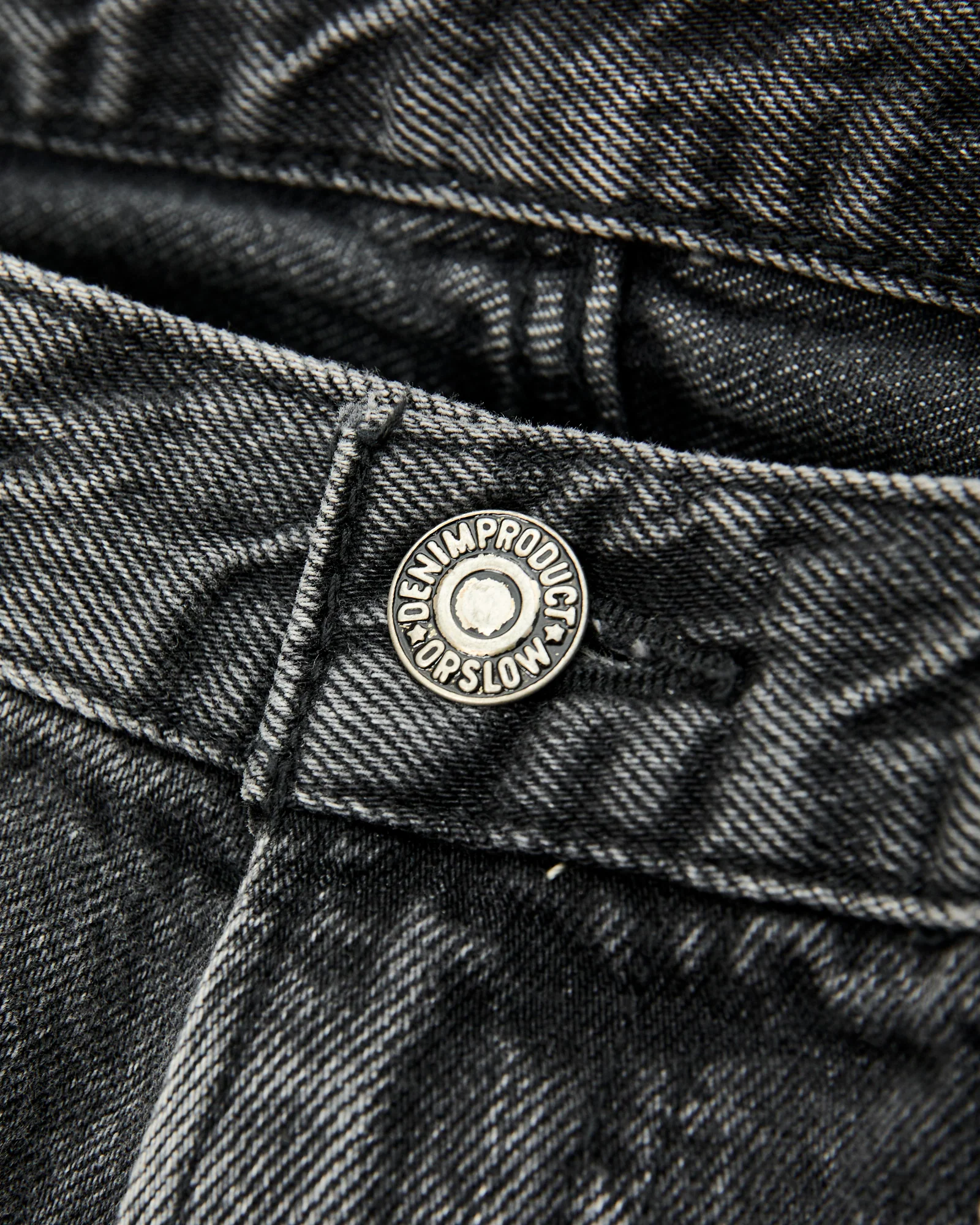 100 "Black Stone Wash" 13oz Denim - Super Dad Wide Fit - Image 8