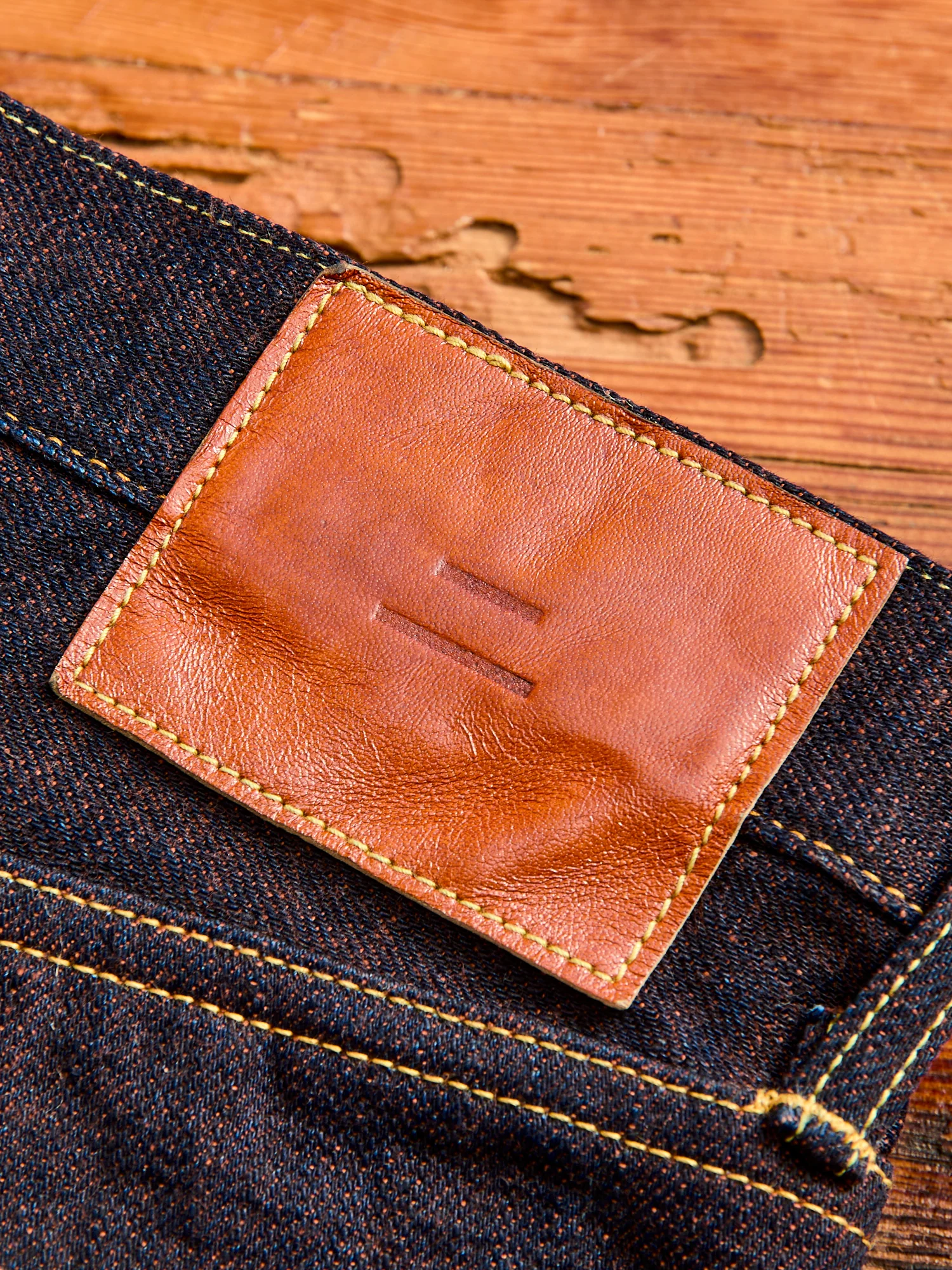 101KH "Kakishibu" 14.5oz Selvedge Denim - Regular Straight Fit - Image 3