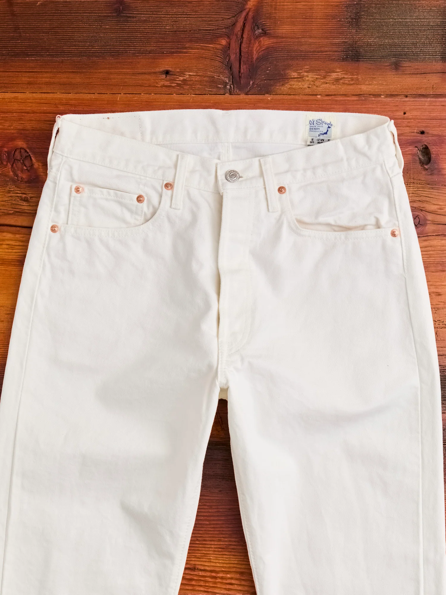 105 13.5oz White Denim - Standard Fit - Image 3