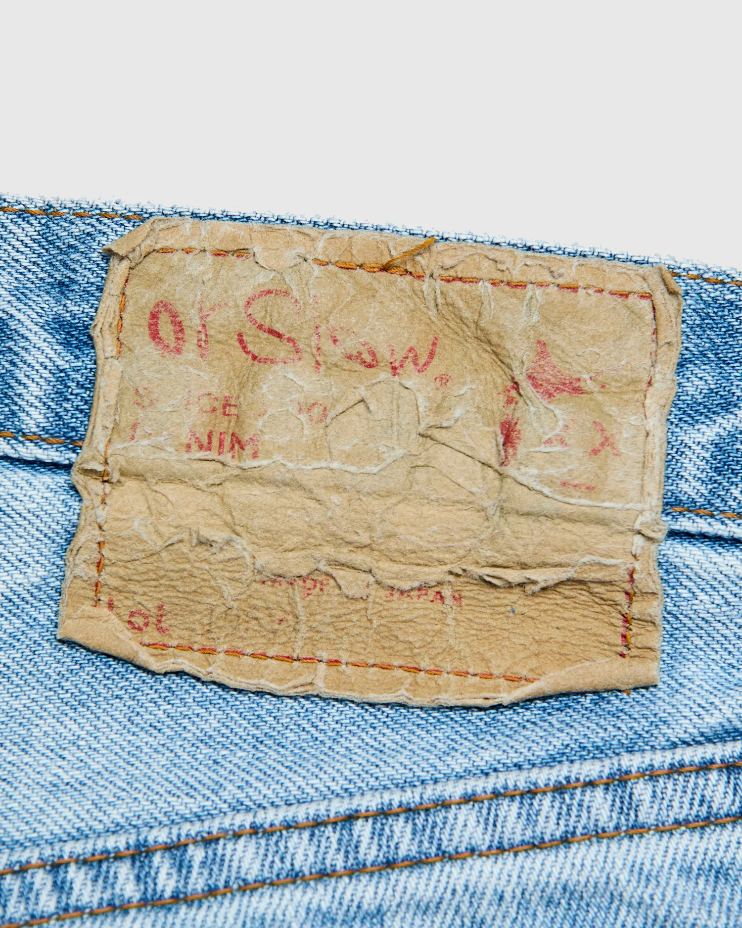 105 "90s Sky Blue" 13.5oz Washed Denim - Standard Fit - Image 4
