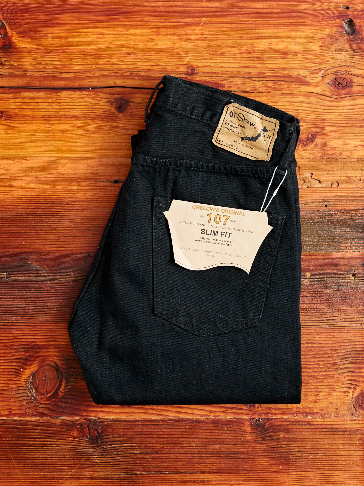 107 13.5oz Double Black Selvedge Denim - Ivy Fit - Image 3