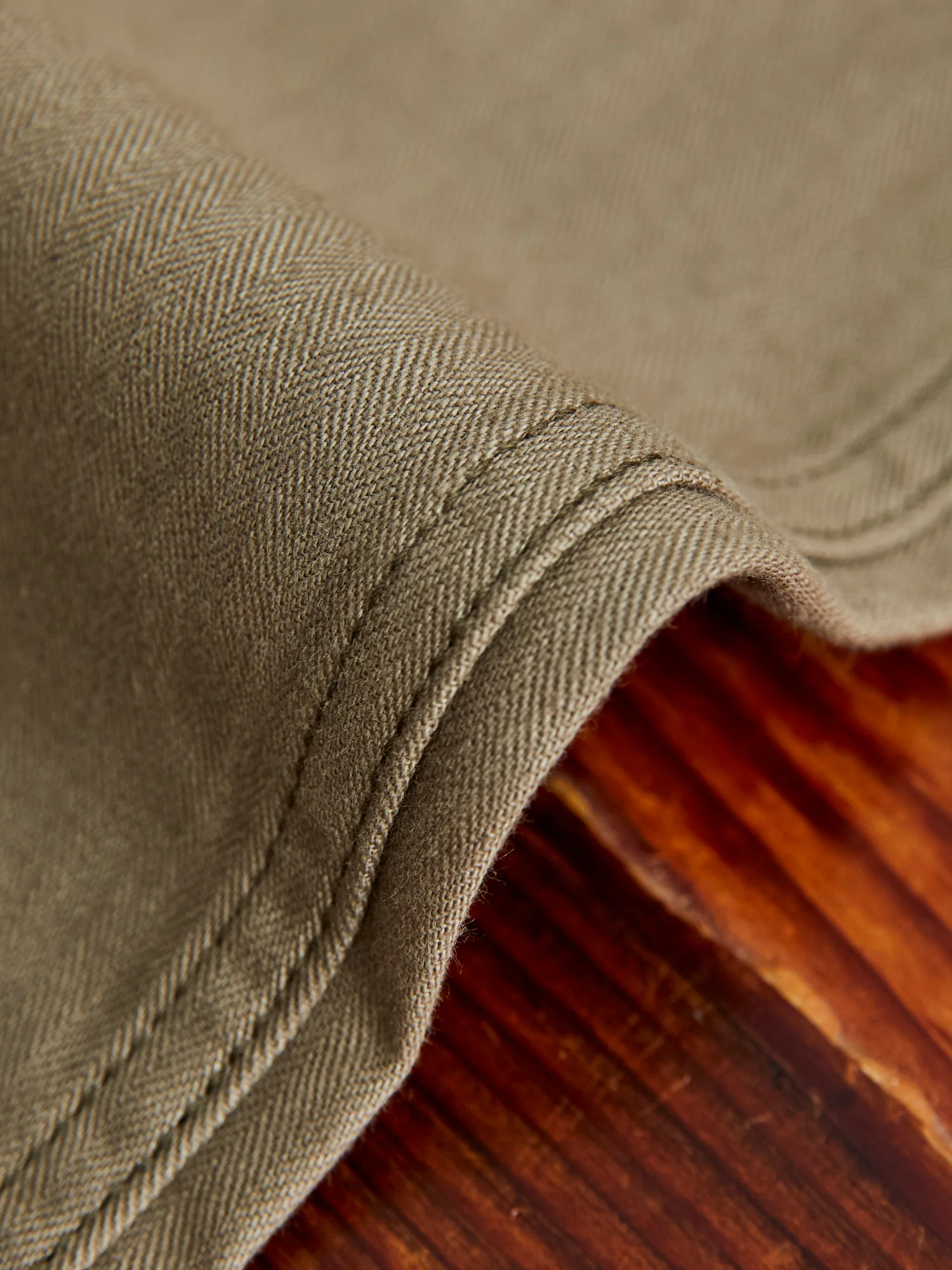 1086 Military Herringbone Pants in Olive Drab Green - Image 7