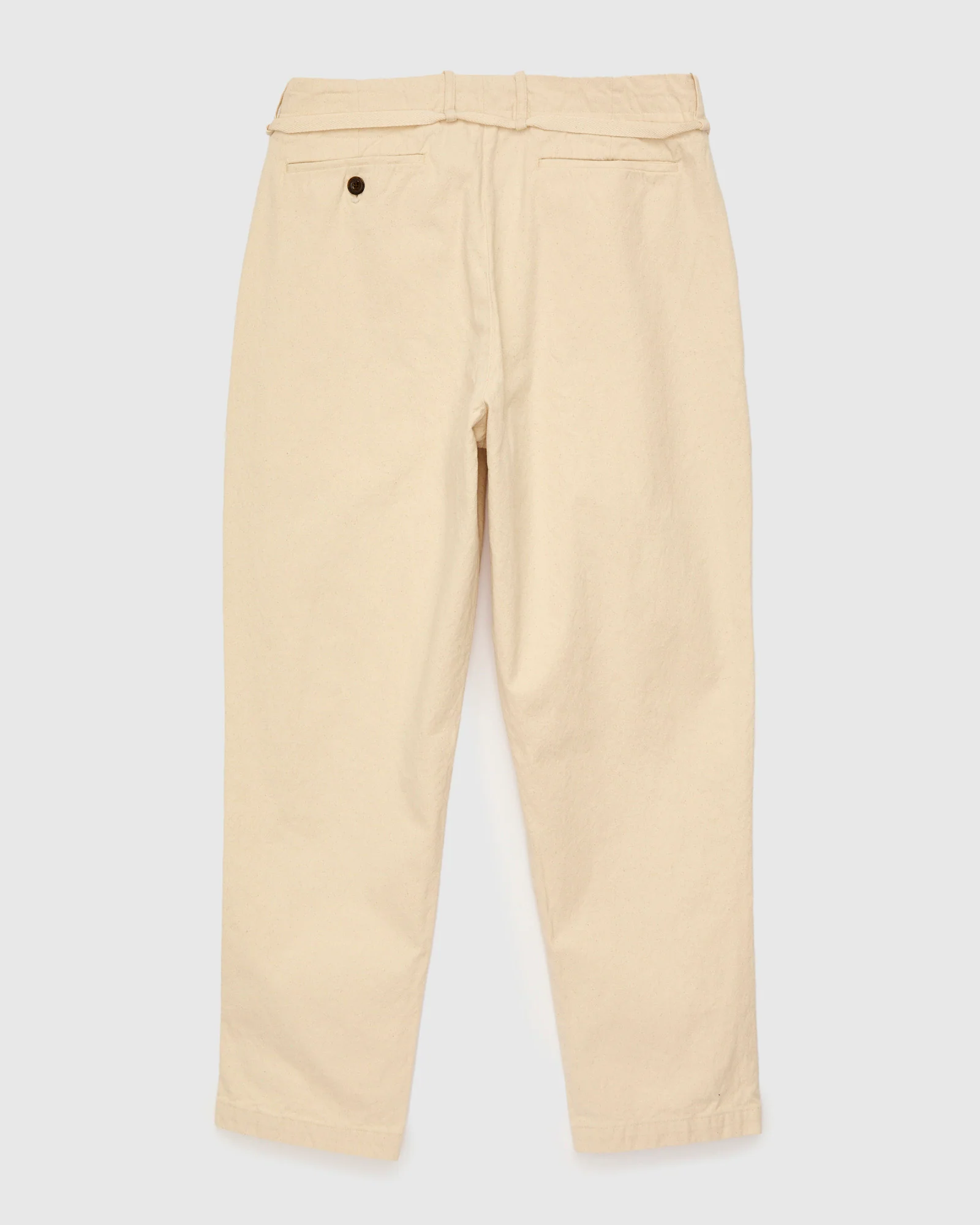 10oz Canvas 2Tuck Tapered Pants in Natural - Image 2