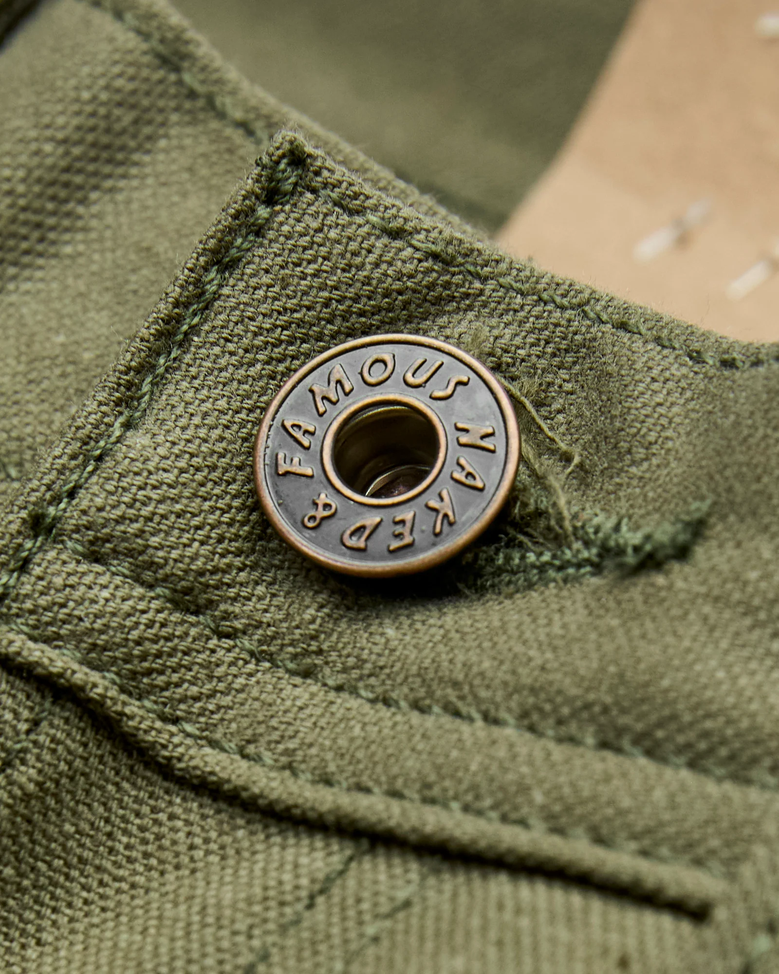 10oz Selvedge Army Green Duck Canvas - Easy Guy Fit - Image 6