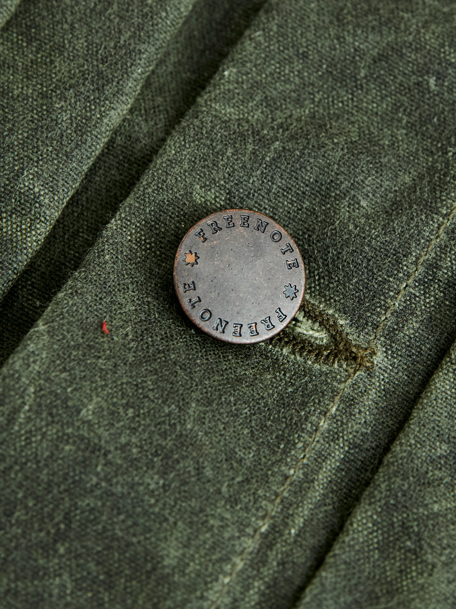 10oz Waxed Canvas Riders Jacket in Olive - Image 10