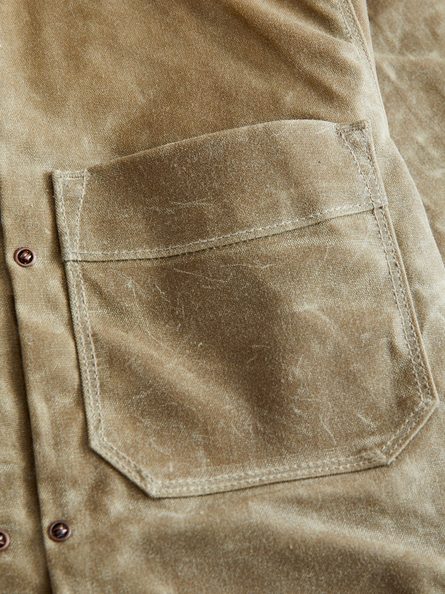 10oz Waxed Canvas Riders Jacket in Tumbleweed - Image 4