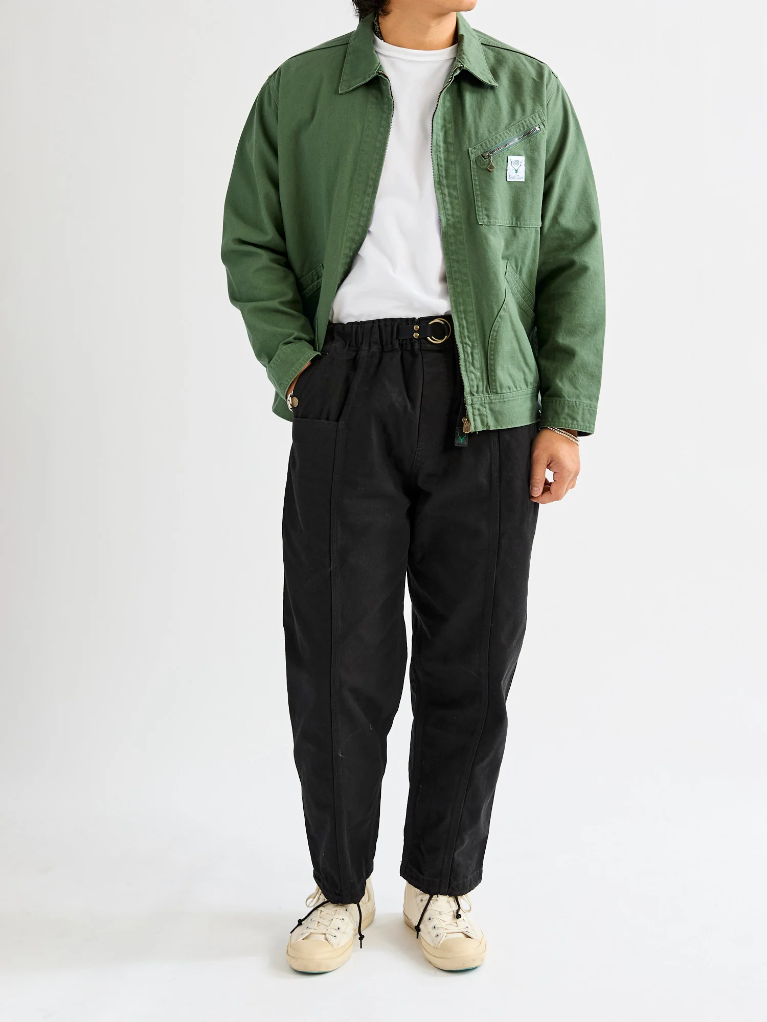 11.5oz Cotton Canvas Belted C.S Pant in Black - Image 10