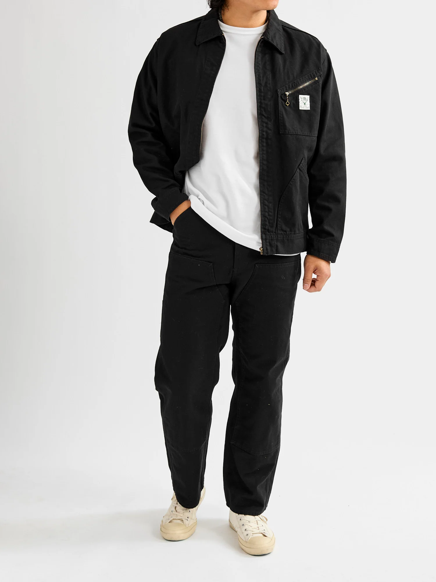 11.5oz Cotton Canvas Work Jacket in Black - Image 11