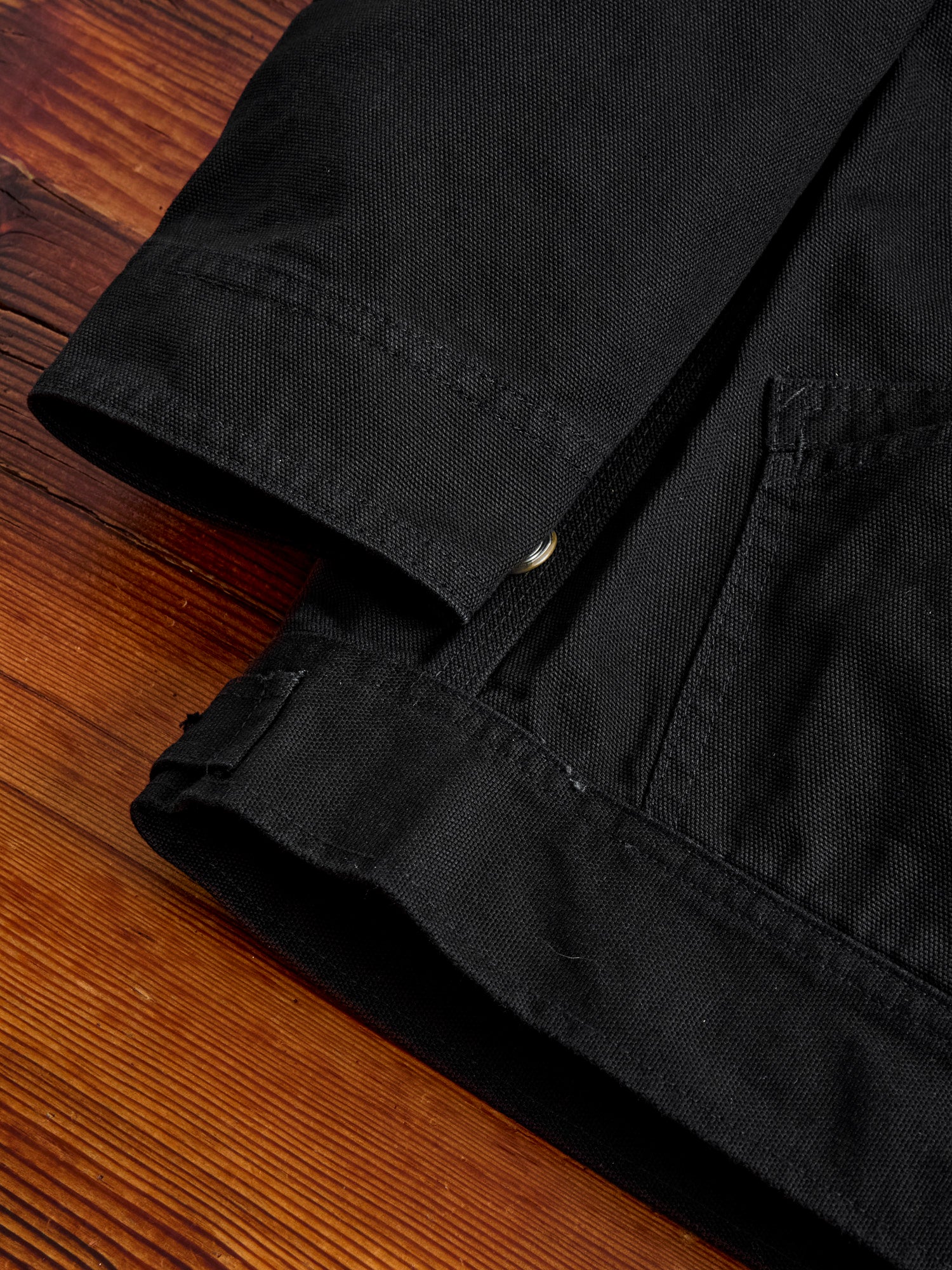 11.5oz Cotton Canvas Work Jacket in Black - Image 7