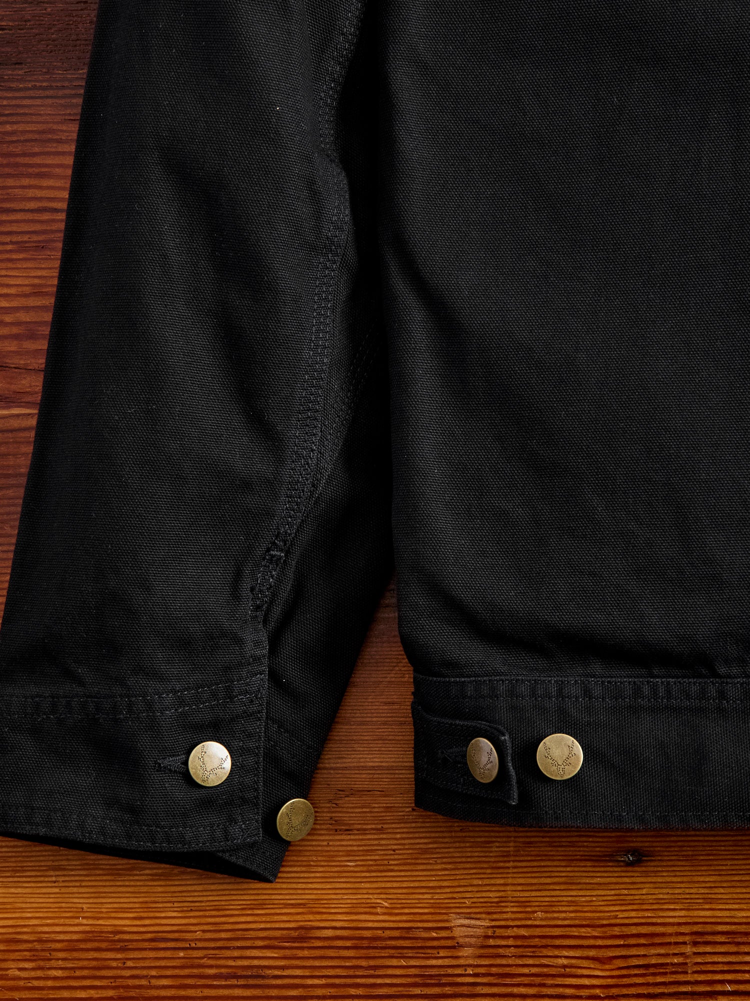 11.5oz Cotton Canvas Work Jacket in Black - Image 9
