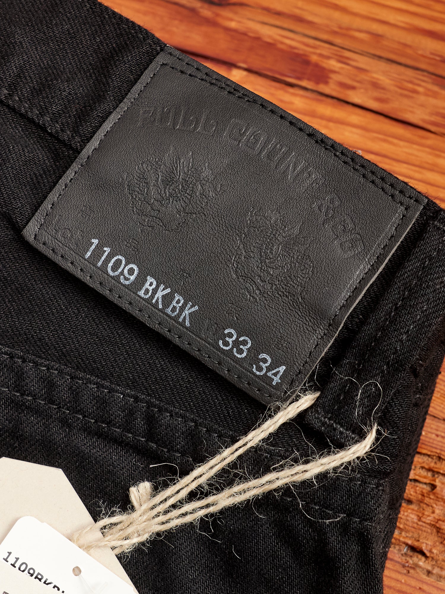 1109BKBK 13.5oz Double Black Selvedge Denim - Slim Fit - Image 3