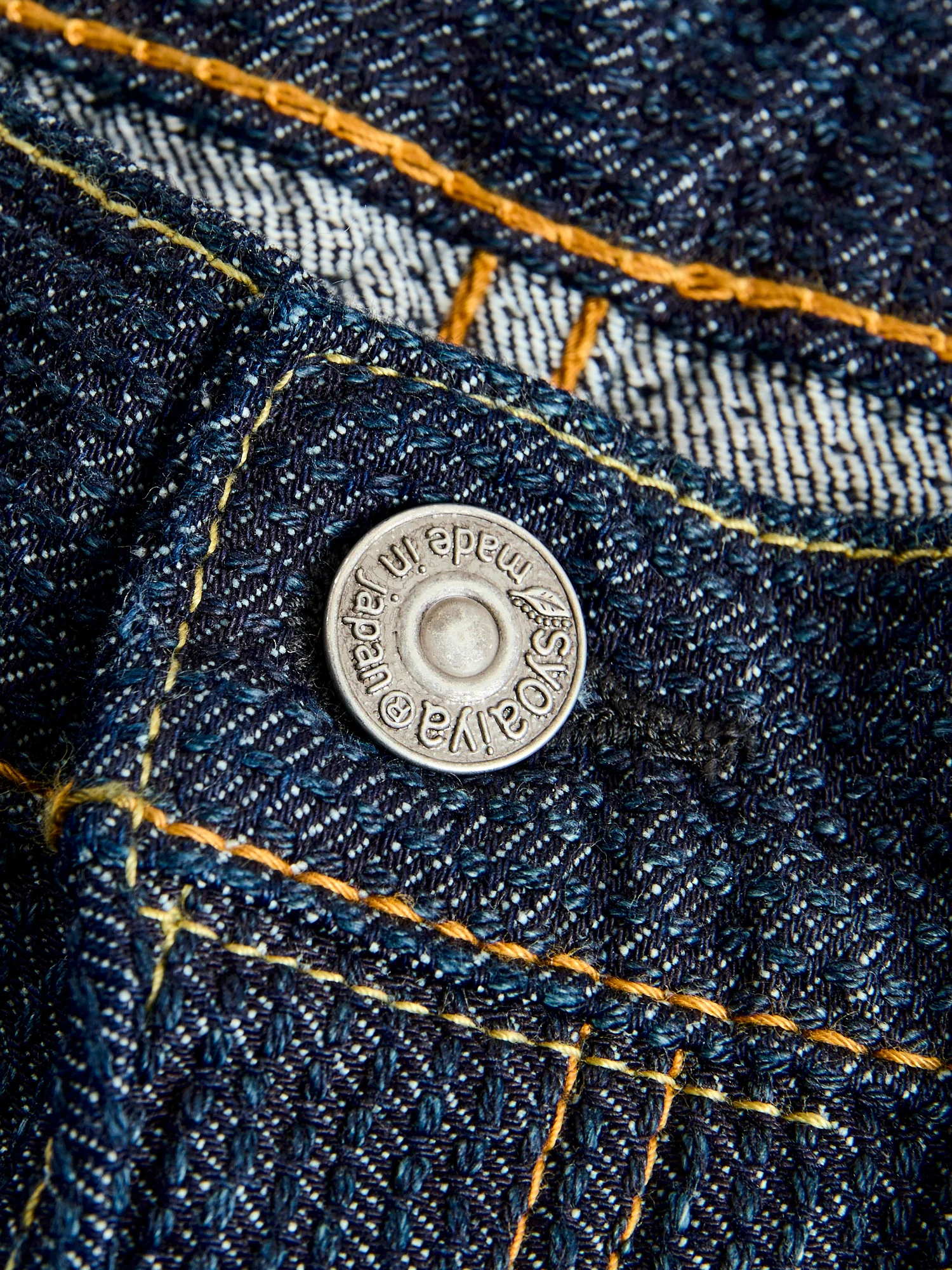 1170-1-ID Indigo Sashiko Denim - Regular Straight Fit - Image 6