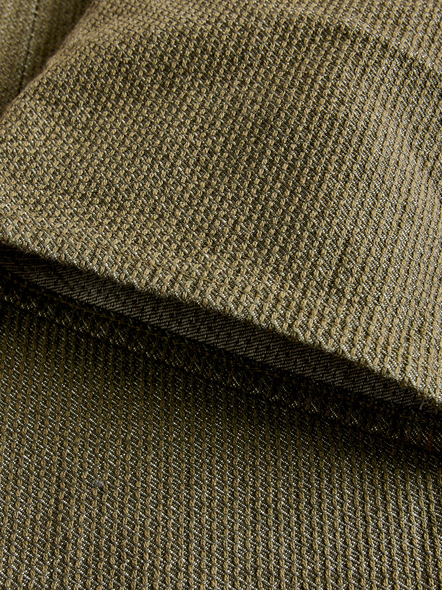 1170-1-OLV Olive Sashiko Denim - Regular Straight Fit - Image 9