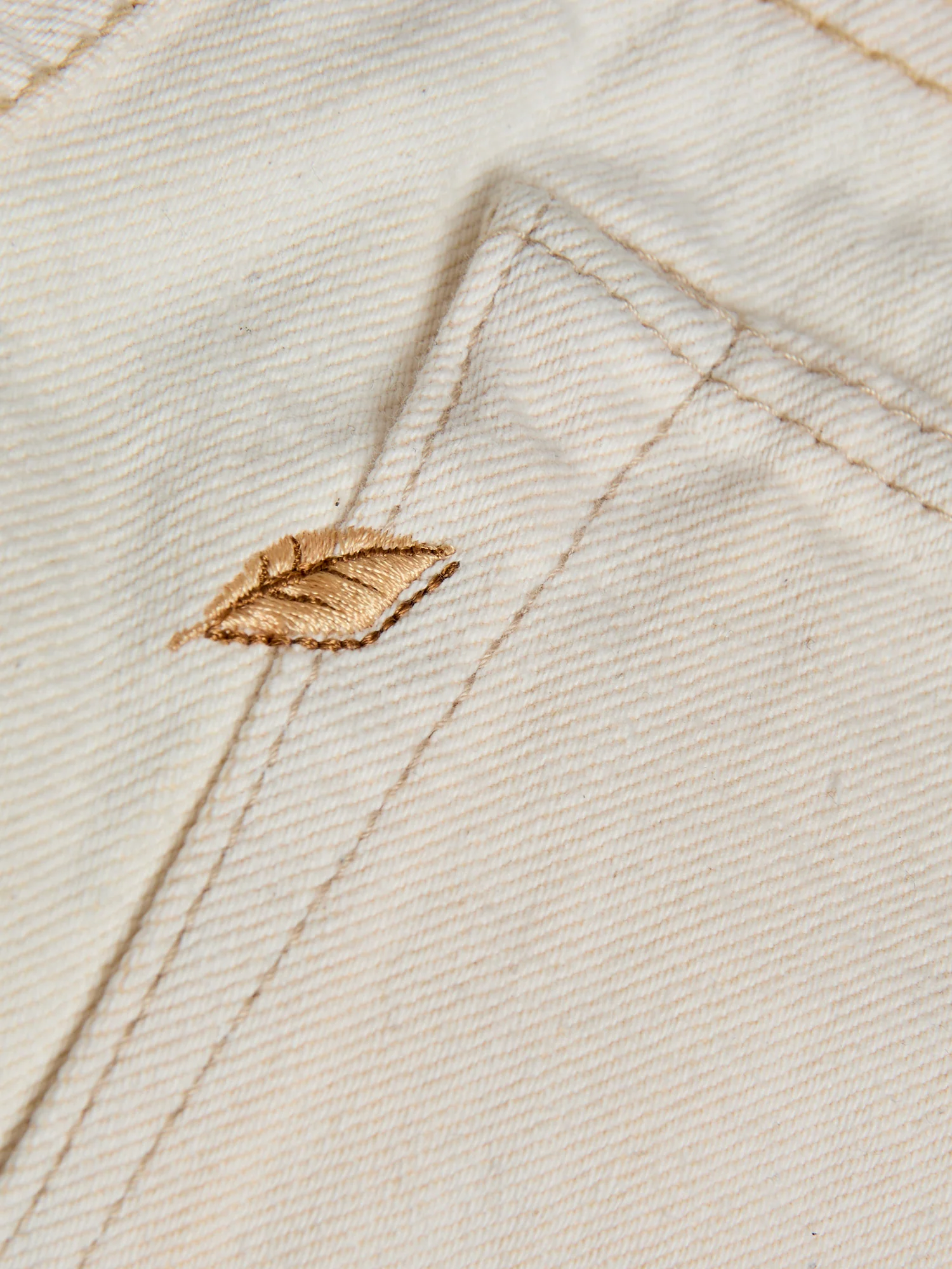 1172-2 "Ecru Beige" 14oz Rinsed Selvedge Denim - Relaxed Tapered Fit - Image 8
