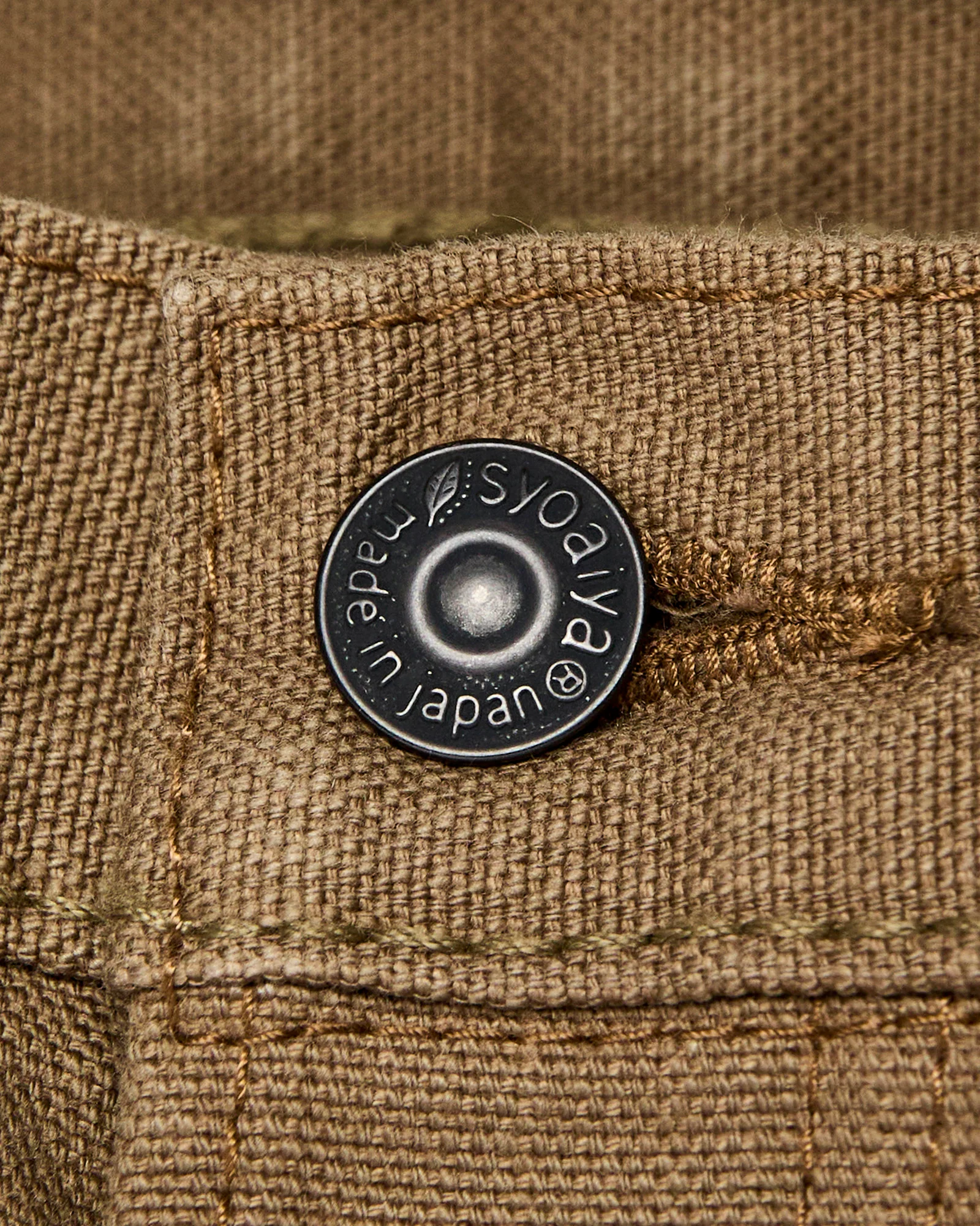 1176 Khaki Beige 13.5oz Duck Canvas Pants - Regular Straight - Image 5