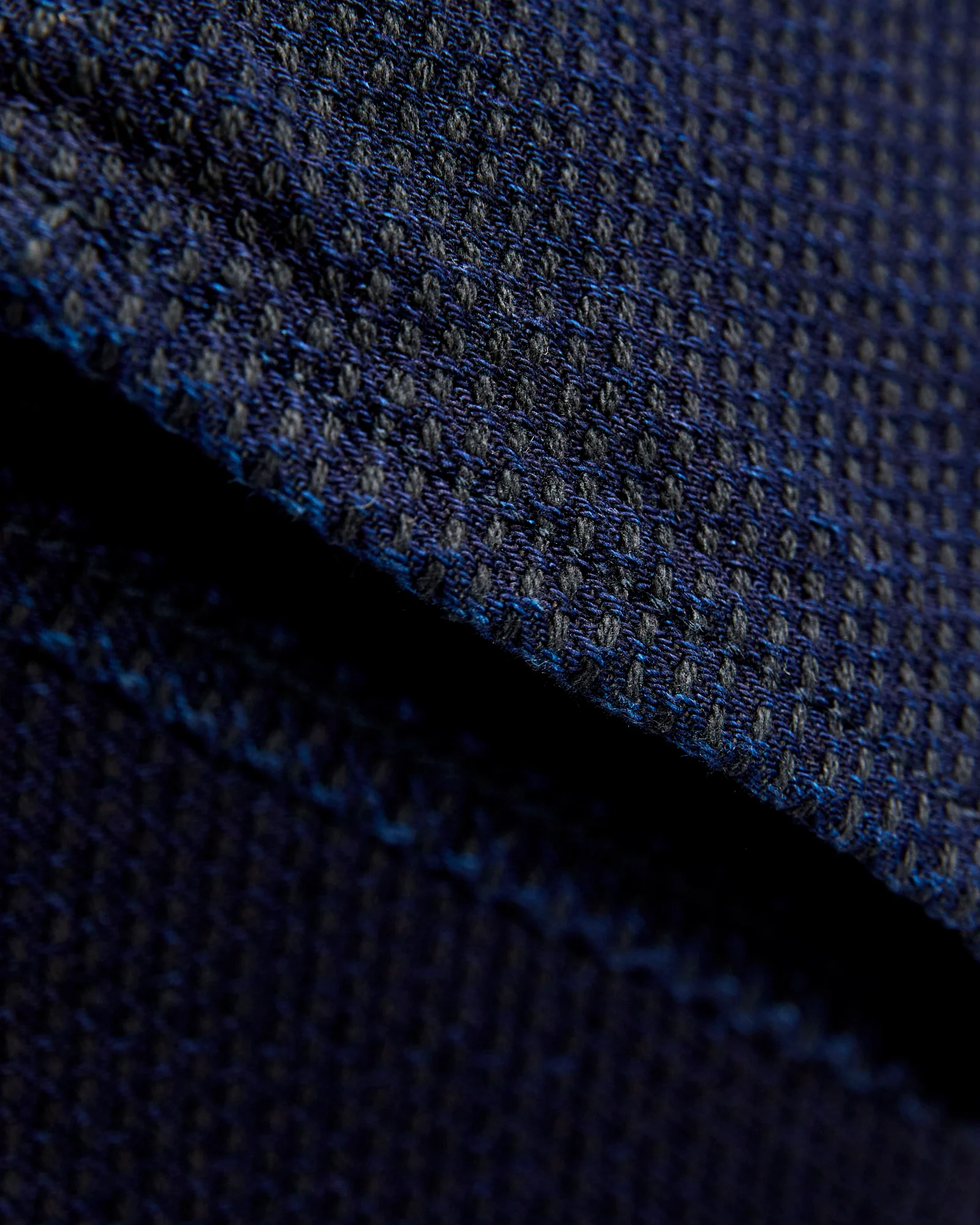 1177-ID Indigo x Black Sashiko Denim - Relaxed Tapered Fit - Image 8