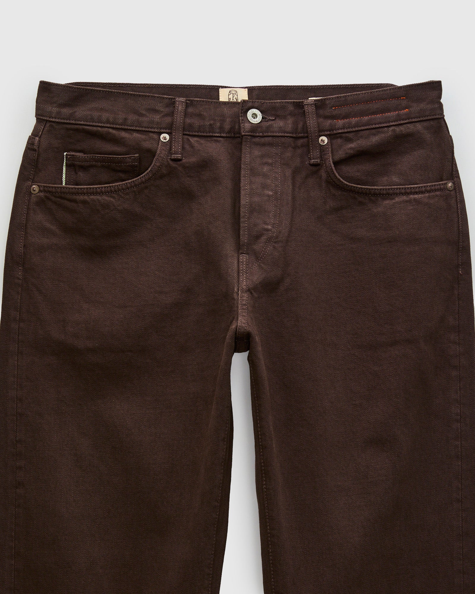 12.5oz "Carob" Natural Slub Selvedge Denim - Barrel Wide Straight - Image 4