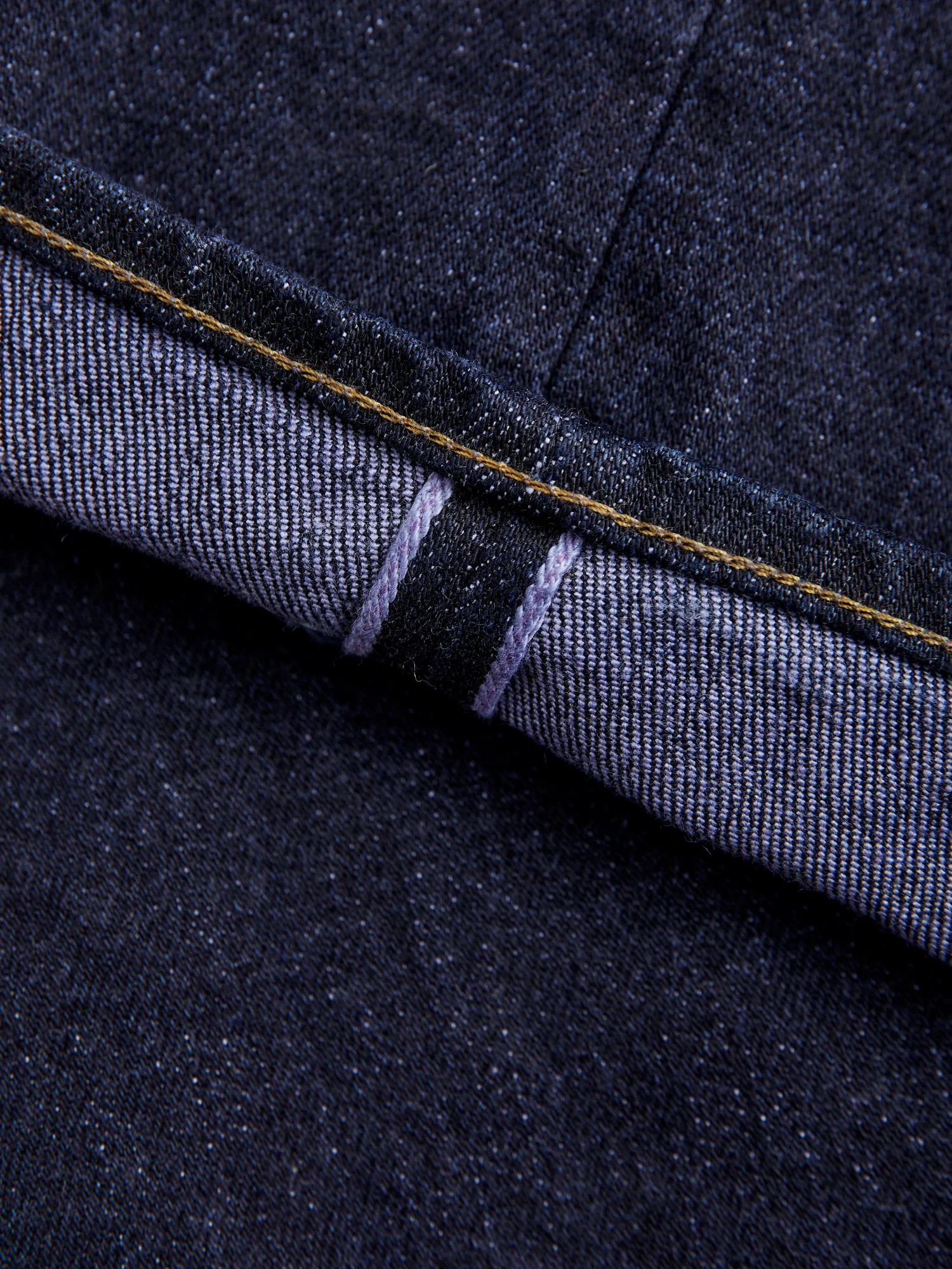 122S-VIOLET "Violet Weft Stretch" 15oz Stretch Selvedge Denim - Relaxed Tapered Fit - Image 2