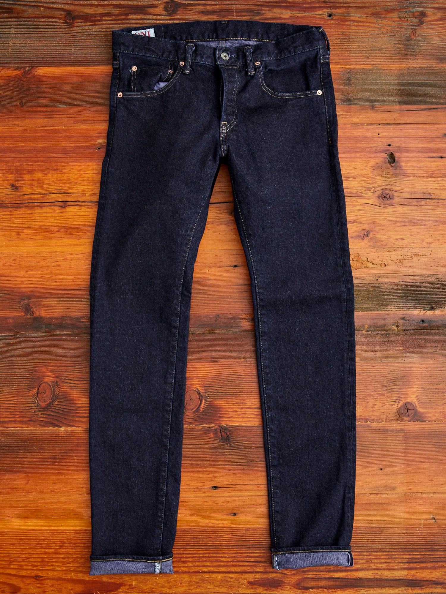 122S-VIOLET "Violet Weft Stretch" 15oz Stretch Selvedge Denim - Relaxed Tapered Fit - Image 5