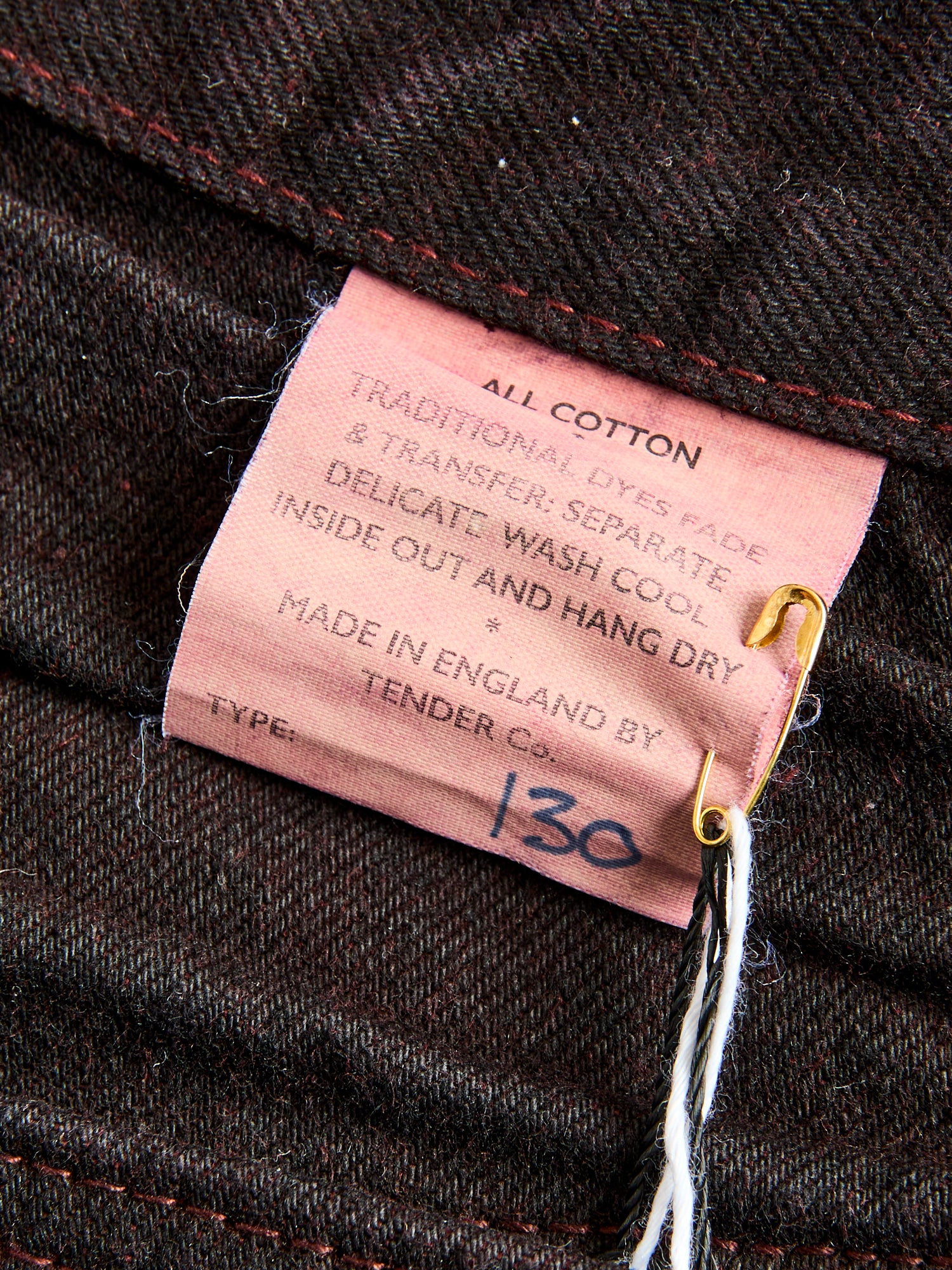 130 "Hadal Library Overdye" 16oz Selvedge Denim - High Rise Taper Fit - Image 13