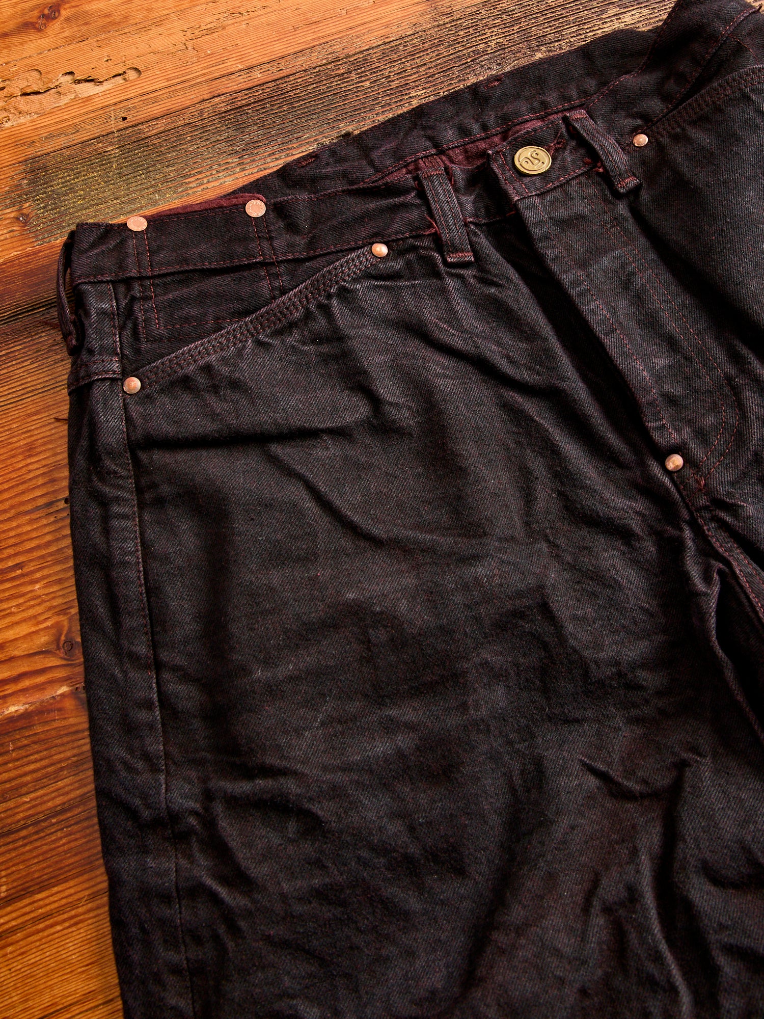 130 "Hadal Library Overdye" 16oz Selvedge Denim - High Rise Taper Fit - Image 4