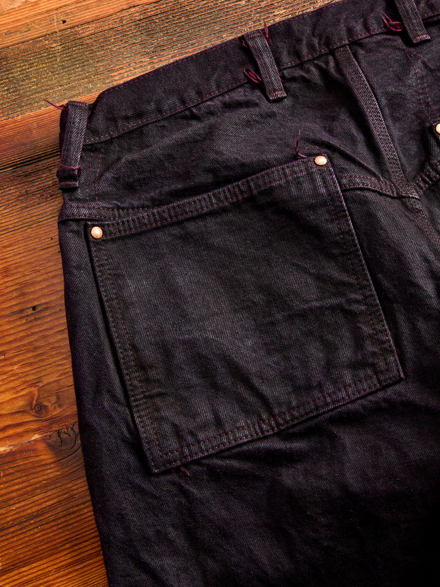 131 "Hadal Purple Overdye" 16oz Selvedge Denim - Lost Jeans Fit - Image 12