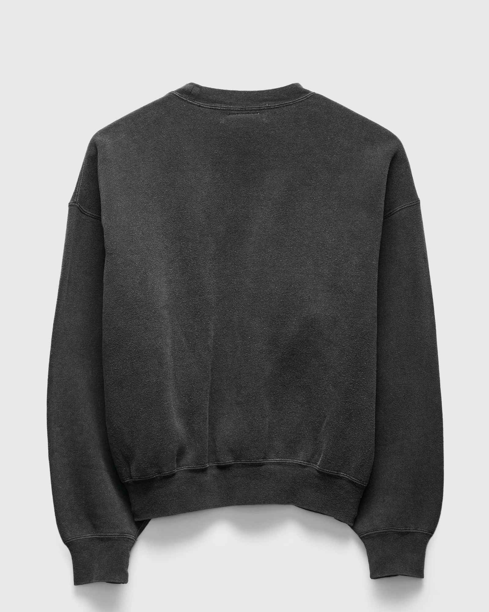 14G Brushed Fleece Crewneck in Black - Image 3