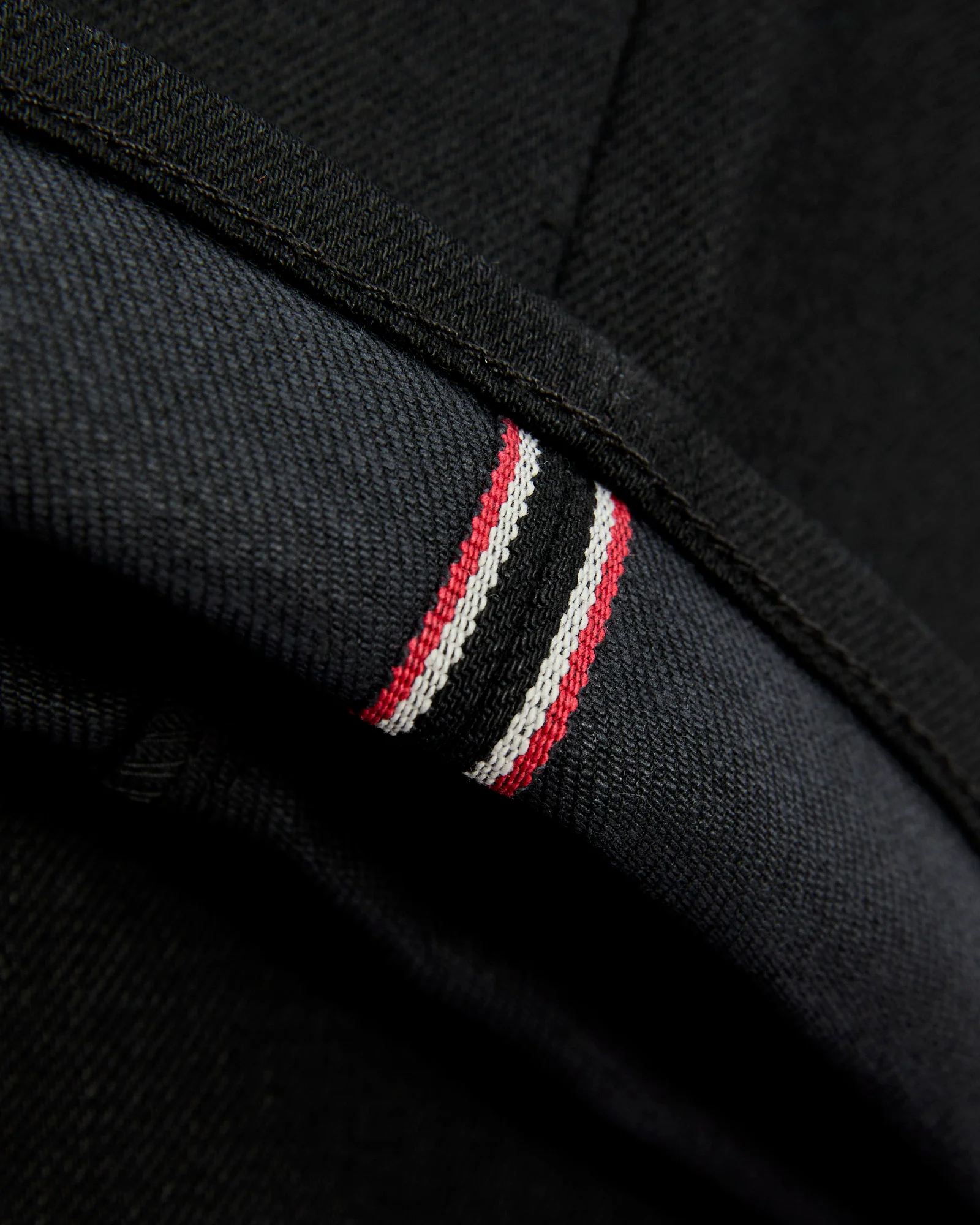 14oz Black Stretch Selvedge Denim - Hammer Straight - Image 8