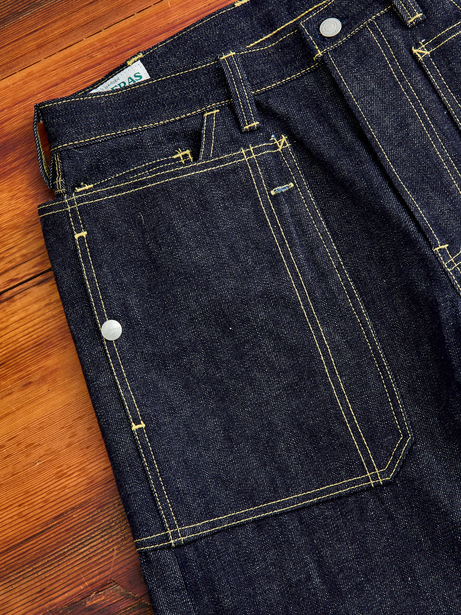 14oz Selvedge Denim Fall Leaf R Pants in Indigo - Image 5
