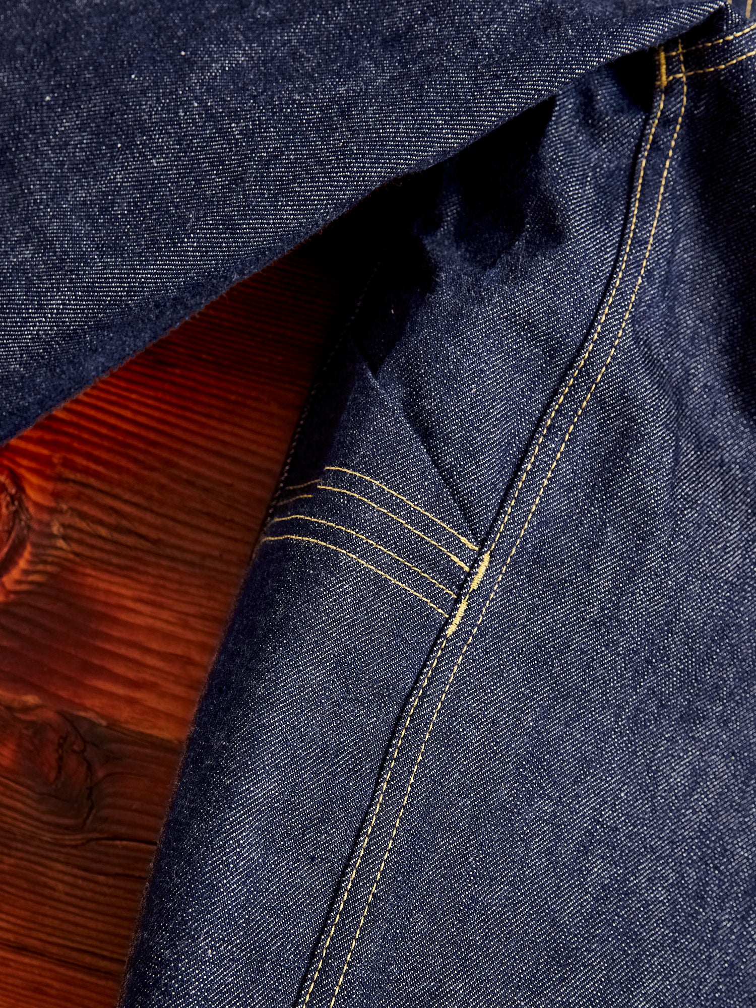 14oz Selvedge Denim Gardener R Jacket in Indigo - Image 5