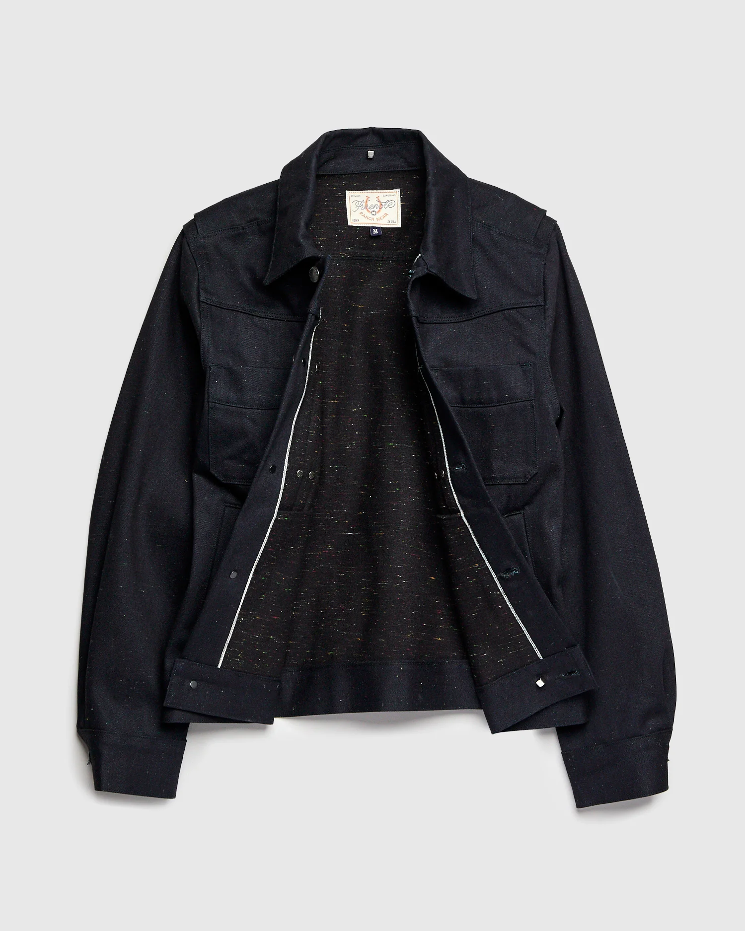 RJ-1 "10 Year" 14oz Selvedge Denim Riders Jacket in Raw Fleck - Image 3