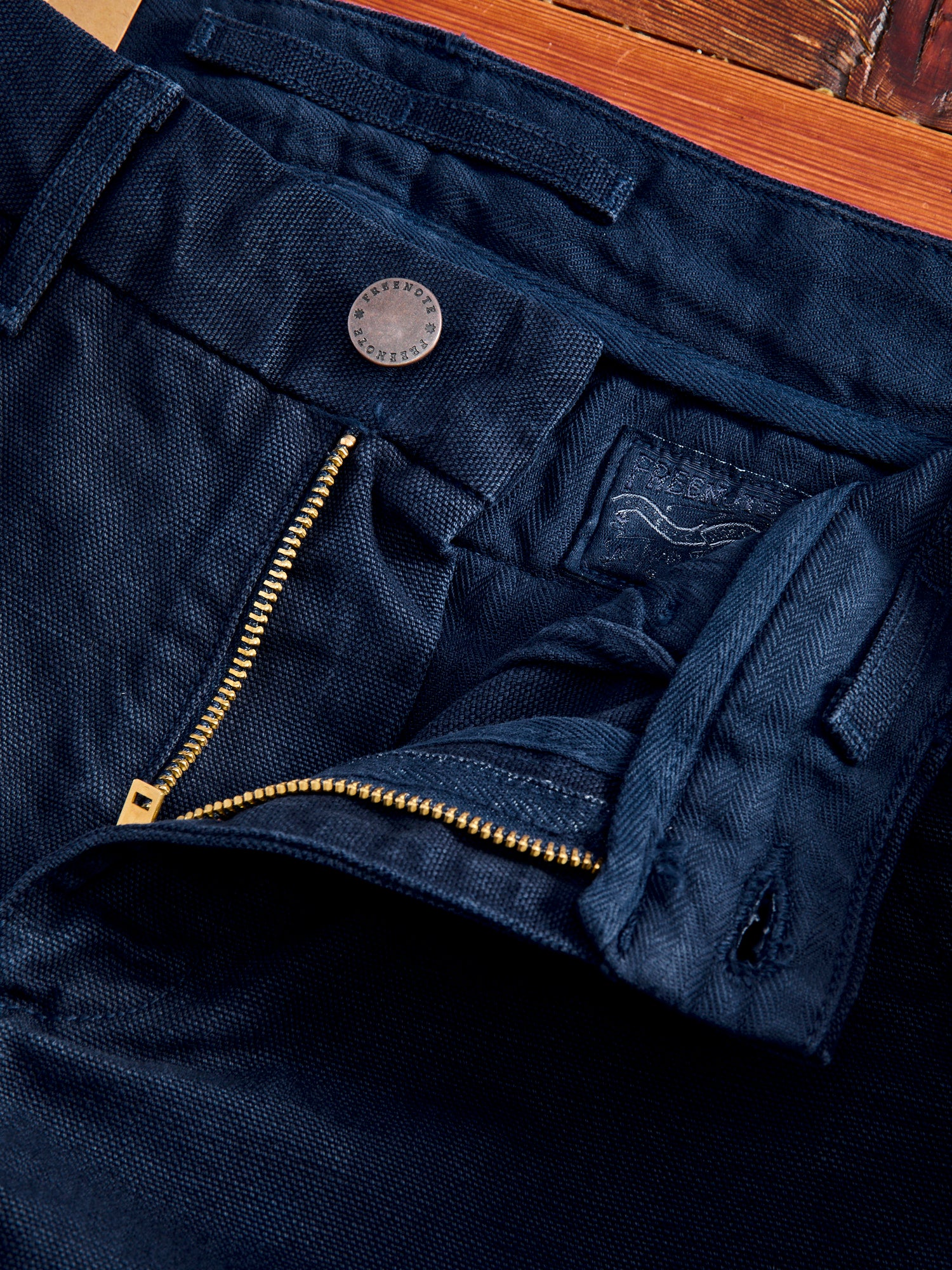 14oz Slub Workers Chino in Navy - Image 6