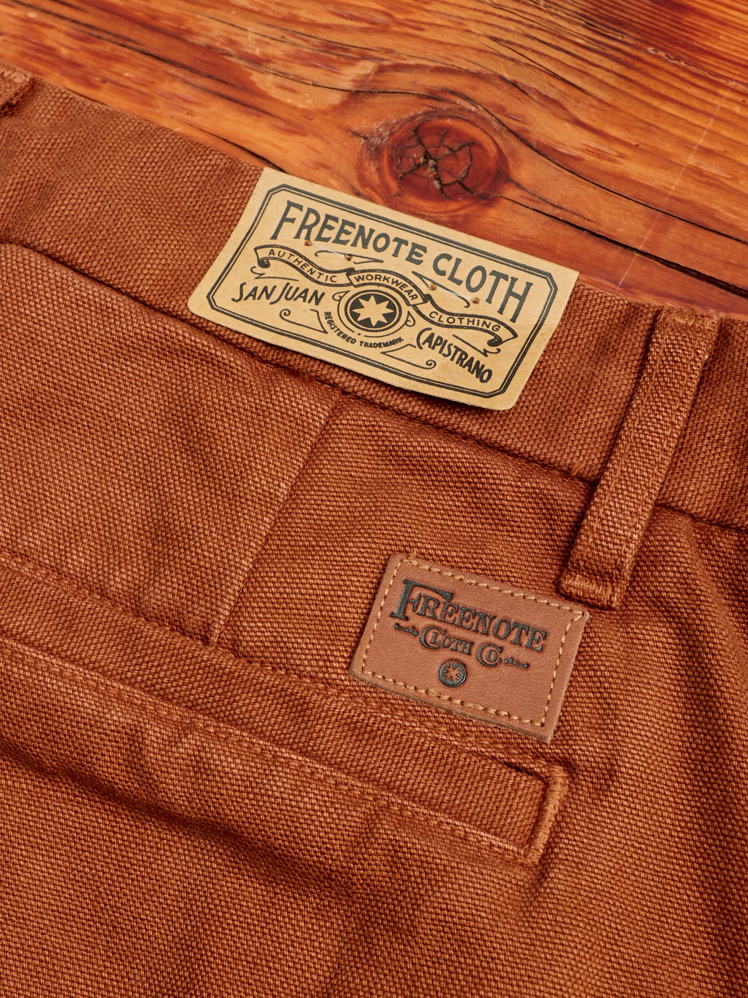14oz Slub Workers Chino in Rust - Image 9