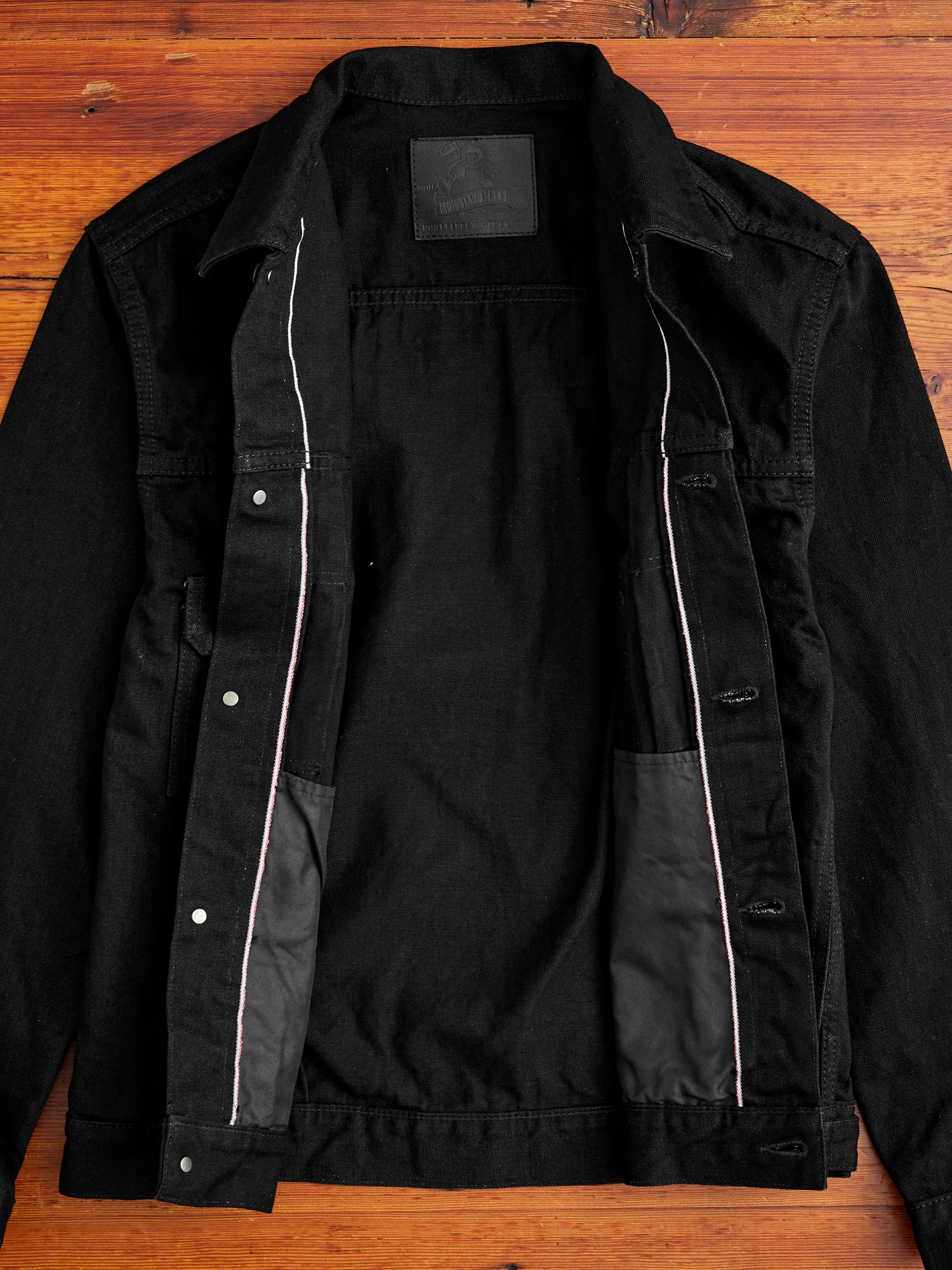 15.7oz Double Black Selvedge Denim Type-2 Jacket - Image 4