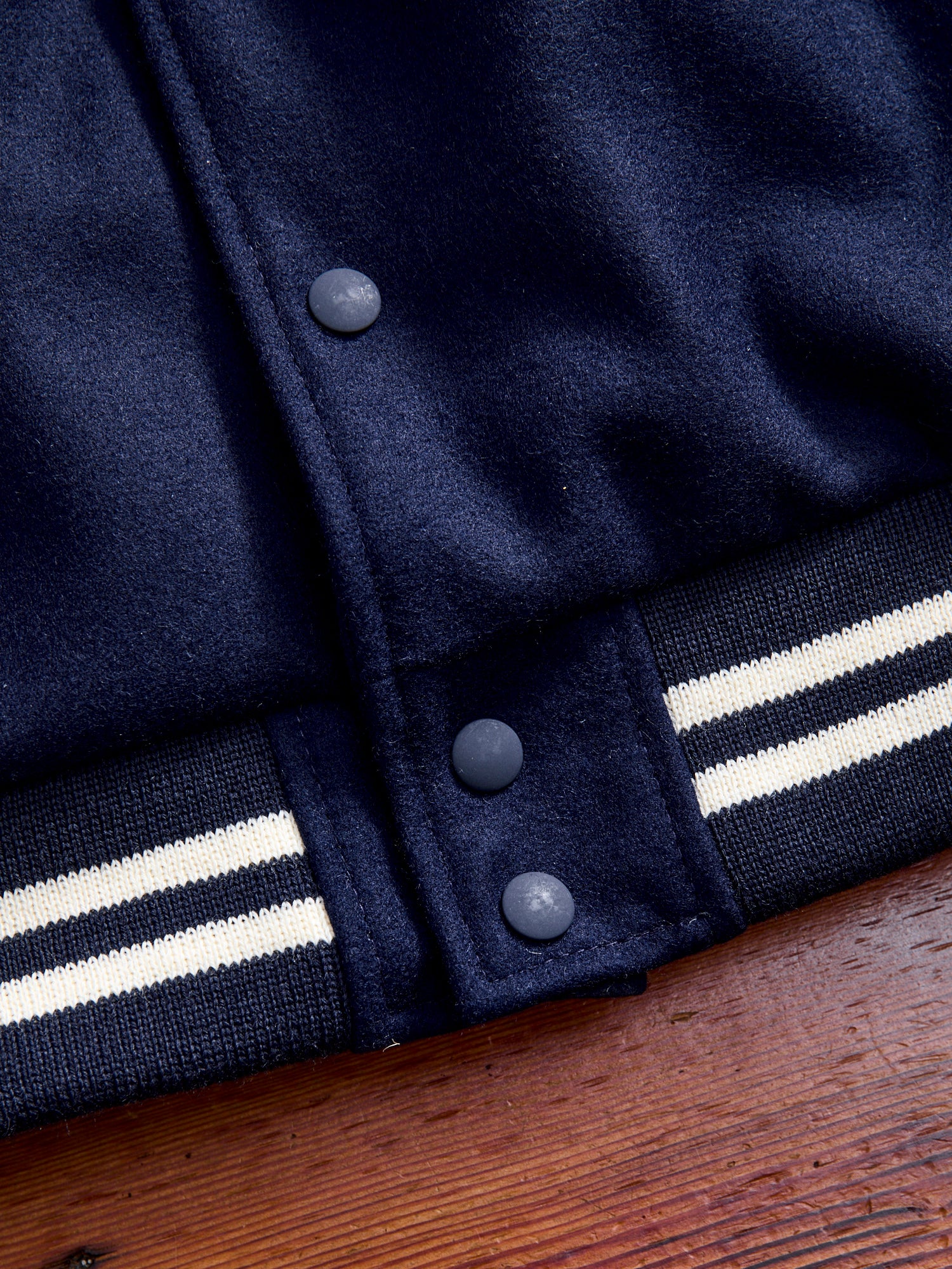 "15th Anniversary" Varsity Jacket in Indigo Roughout - Image 13