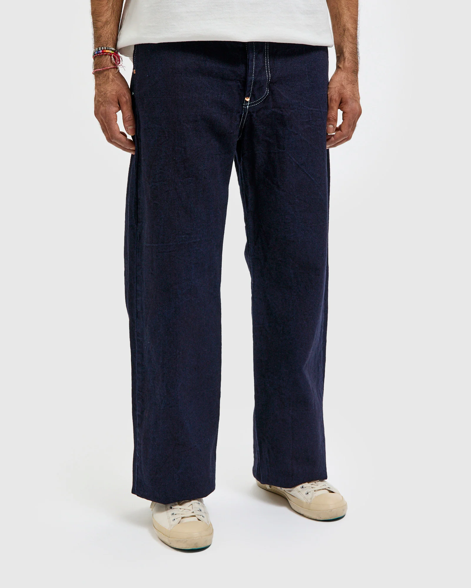 156 "Split Back" 13oz Double Indigo Broken Twill Denim - Straight Fit - Image 6